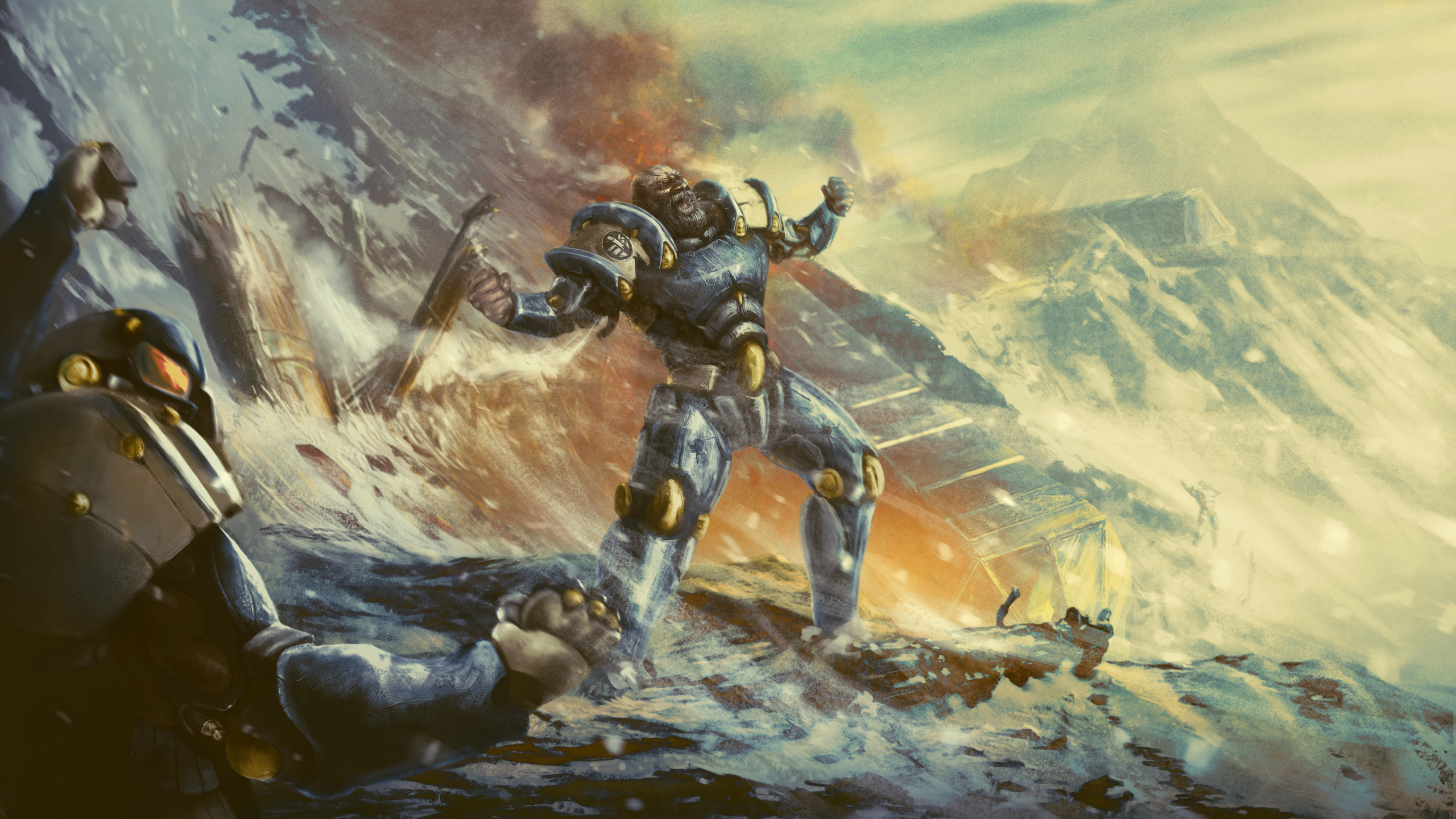 Painting, Warlord, Fictional Character, The Mask, Art. Wallpaper in 2560x1440 Resolution