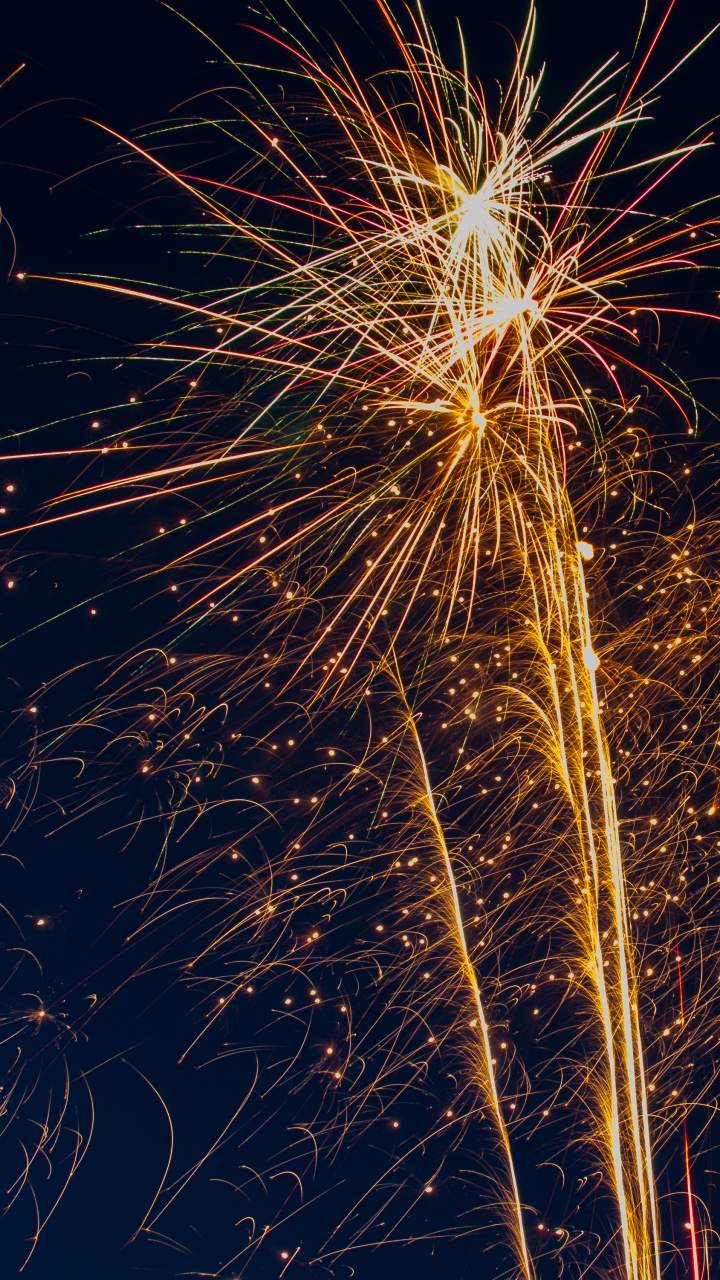 Artifice, Salut, le Jour de L'an, Minuit, Diwali. Wallpaper in 720x1280 Resolution