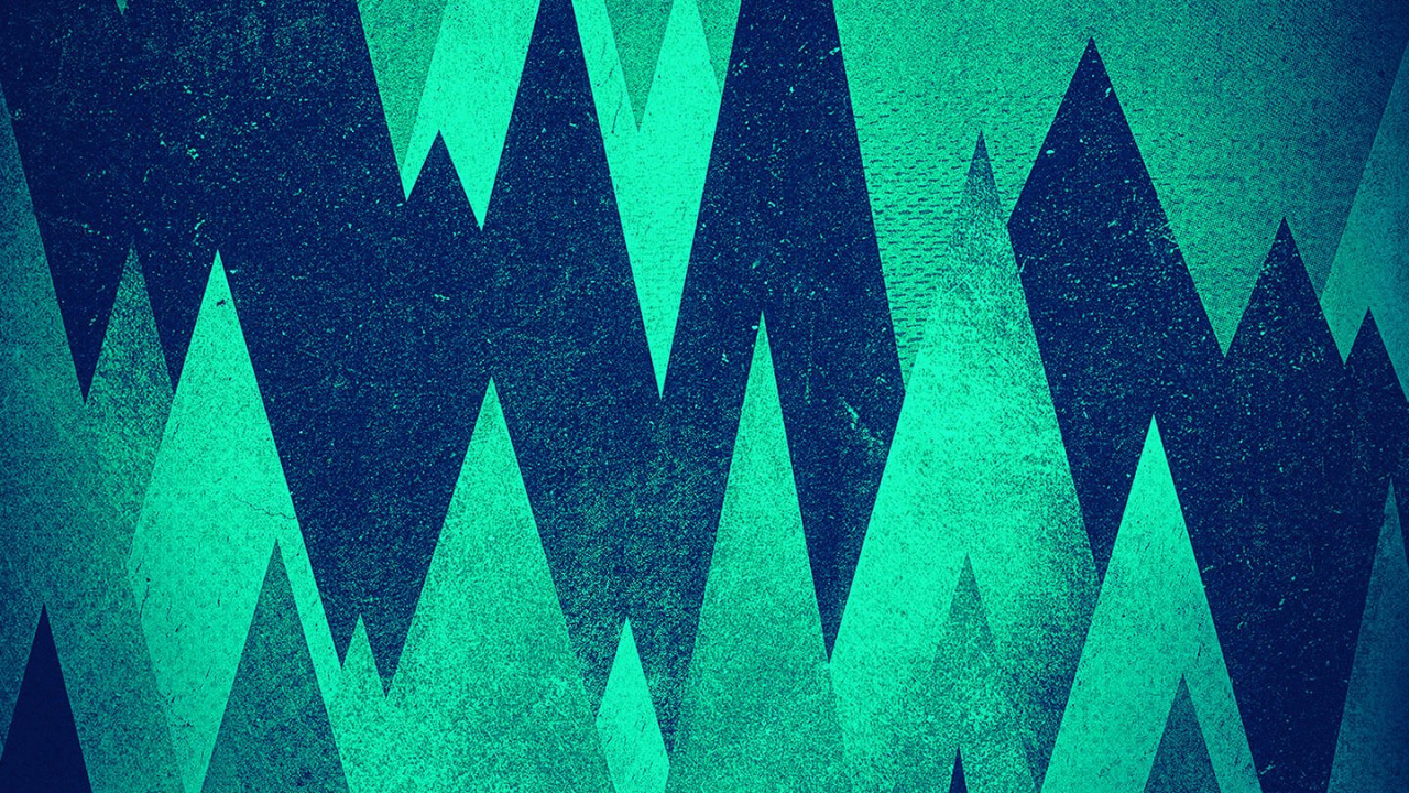 Kunst, Poster, Muster, Farbigkeit, Teal. Wallpaper in 1280x720 Resolution