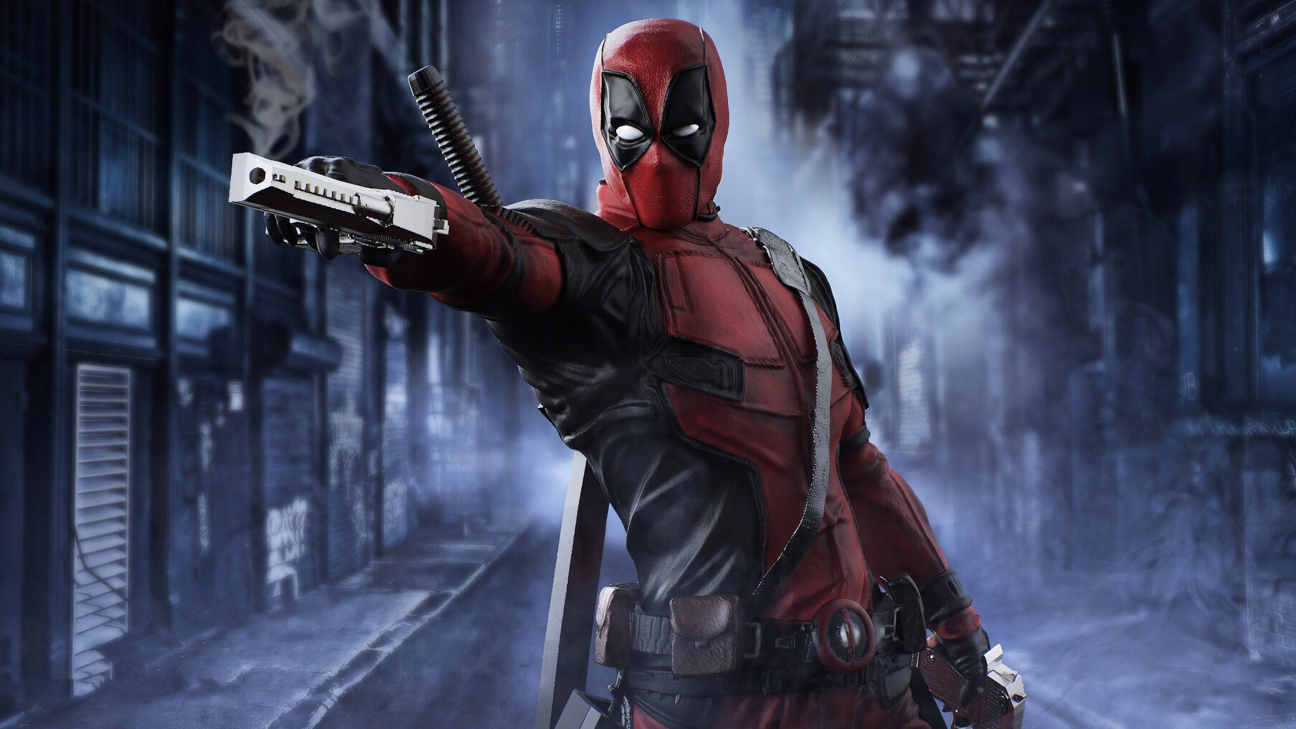 Deadpool, Digital Art, Superhero, Art, Artist. Wallpaper in 2560x1440 Resolution