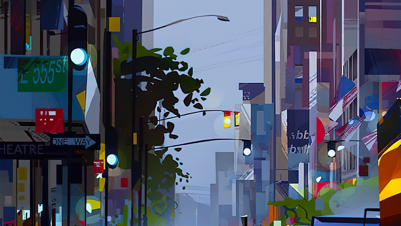 Café Michal Sawtyruk, Illustration, Art, Illustrator, Graphisme. Wallpaper in 1280x720 Resolution