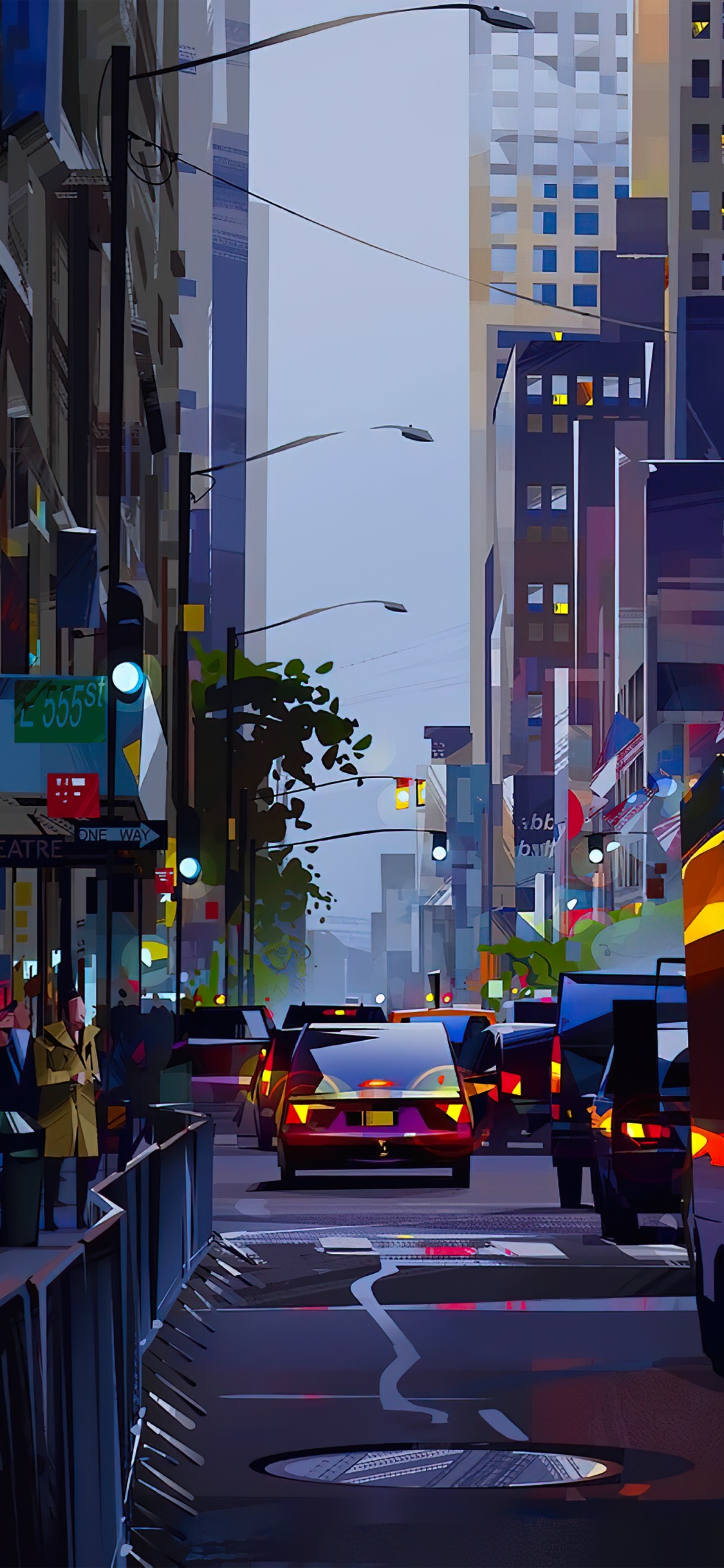 Michal Sawtyruk Kaffee, Illustration, Kunst, Illustrator, Grafik-design. Wallpaper in 1125x2436 Resolution