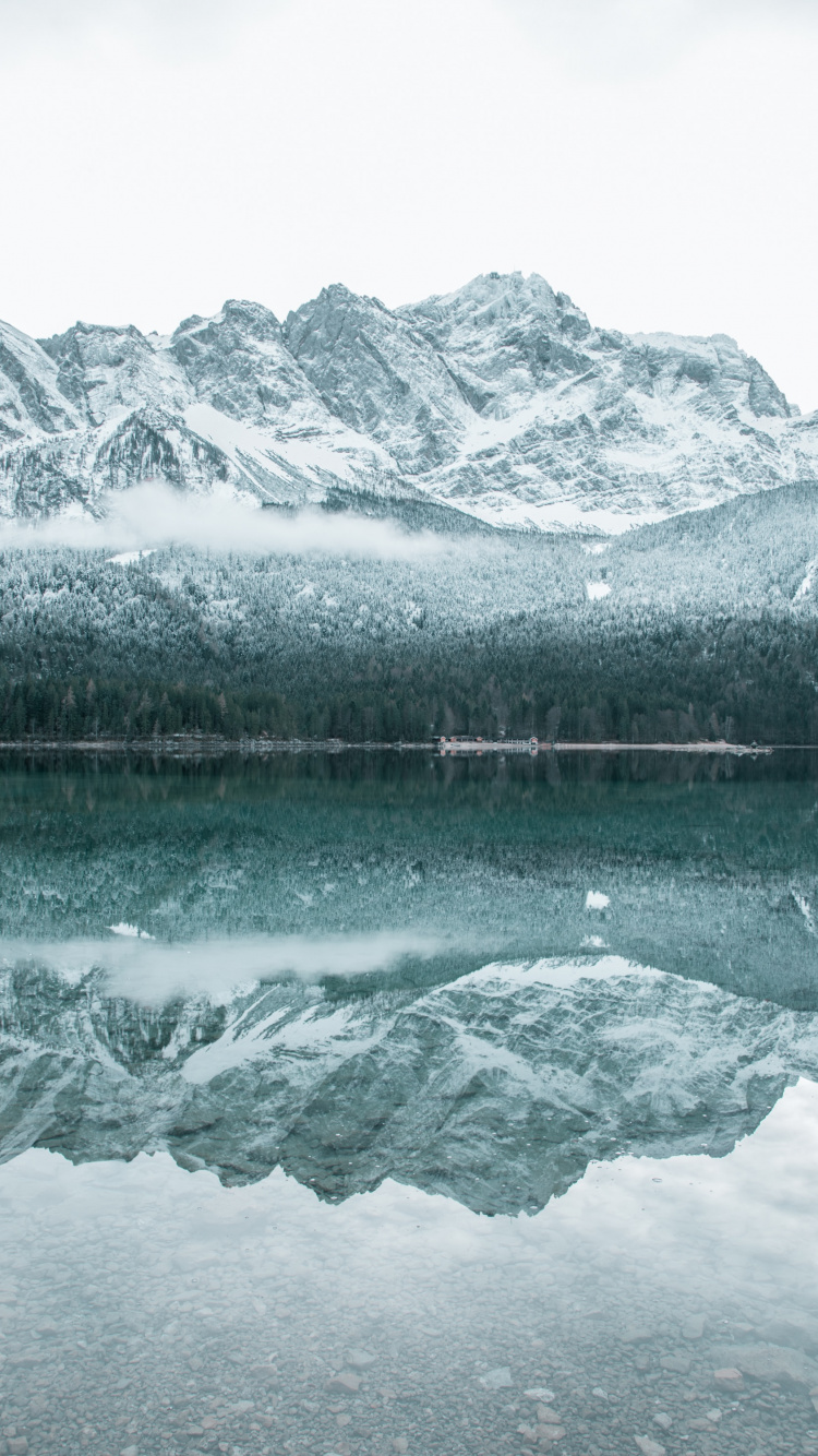 多山的地貌, 冰川地貌, 冰川, 山脉, 冰川湖 壁纸 750x1334 允许
