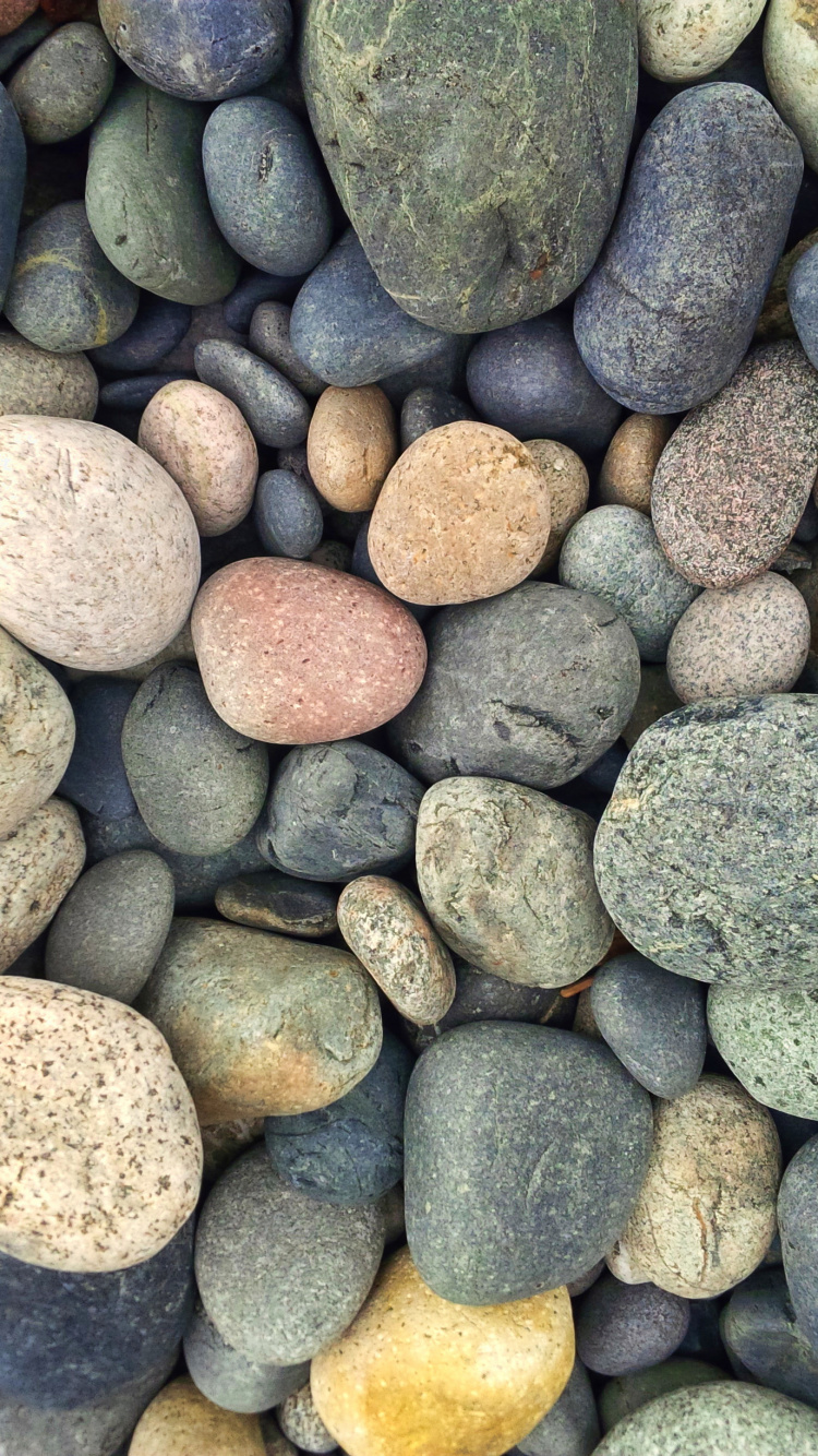 Gray and Brown Stone Fragments. Wallpaper in 750x1334 Resolution