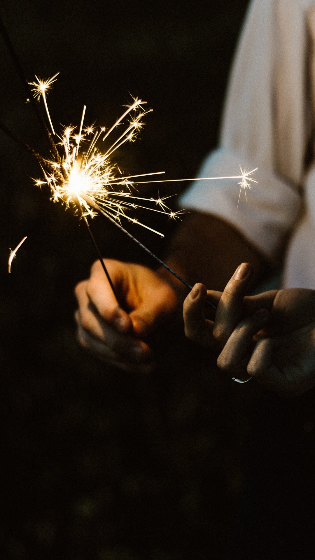 New Years Eve, New Year, Sparkler, Fireworks, Hand. Wallpaper in 1080x1920 Resolution