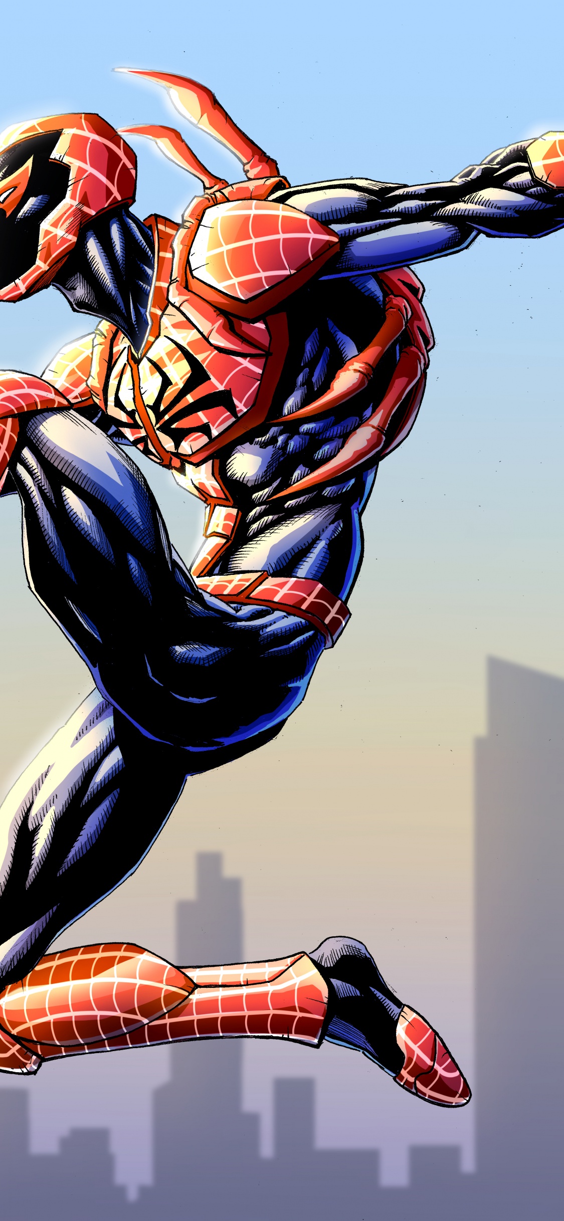 Spider-man, 超级英雄, 艺术, 数码艺术, 动画 壁纸 1125x2436 允许