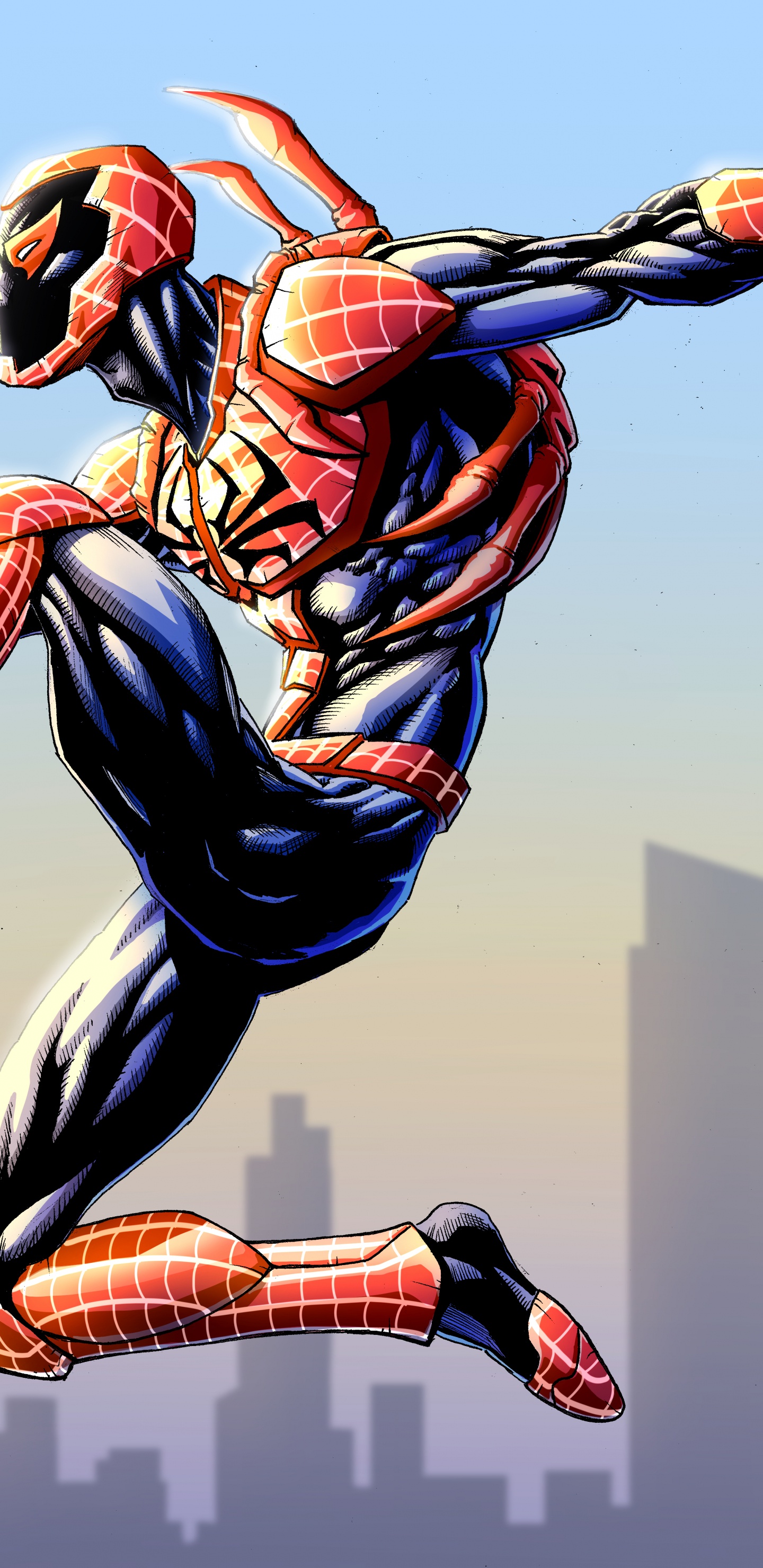 Spider-man, 超级英雄, 艺术, 数码艺术, 动画 壁纸 1440x2960 允许