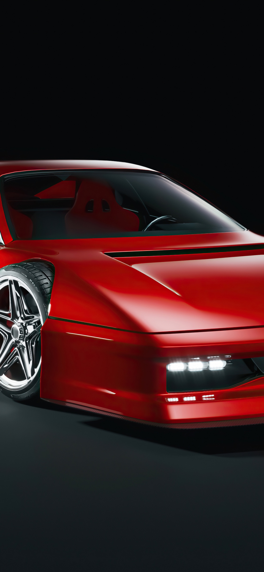 Ferrari Testarossa 1984 5k. Wallpaper in 1125x2436 Resolution