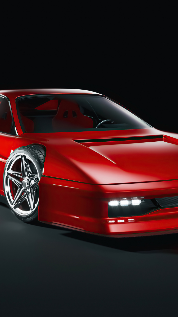 Ferrari Testarossa 1984 5k. Wallpaper in 750x1334 Resolution