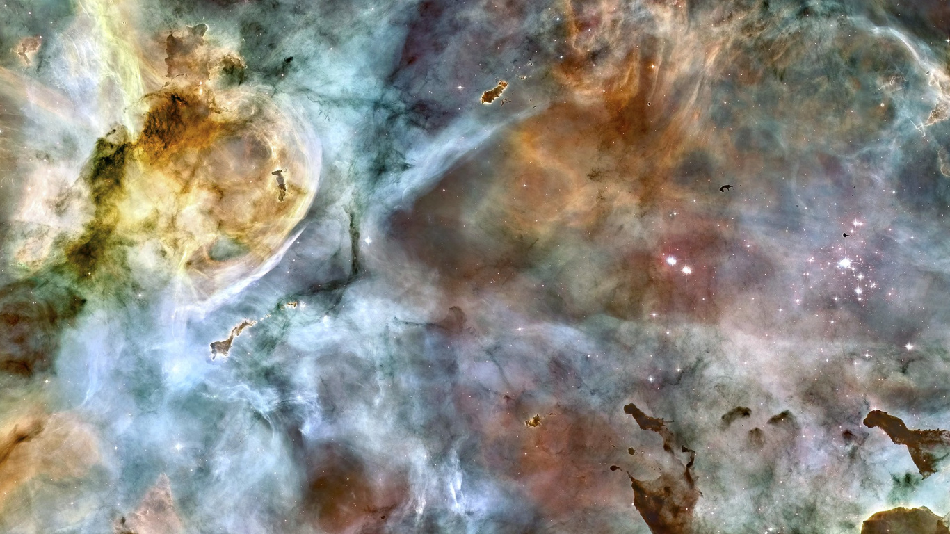 Peinture Abstraite Brune et Blanche. Wallpaper in 1366x768 Resolution