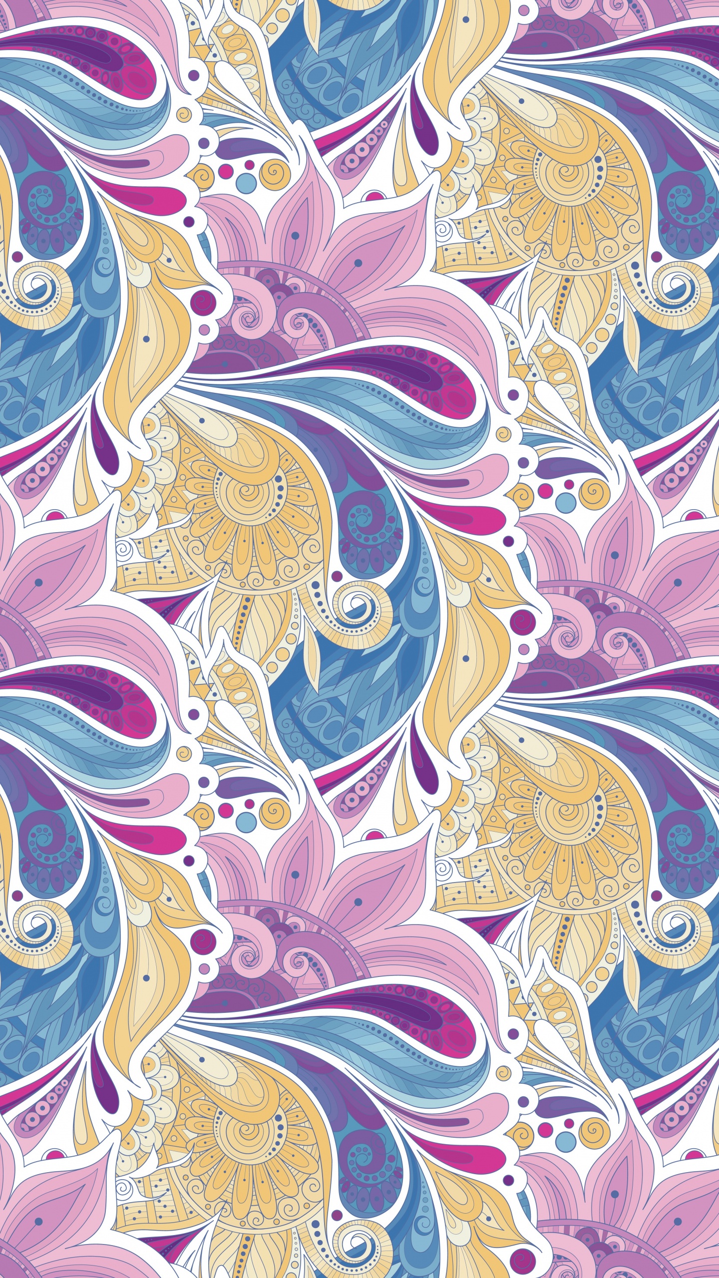 Peinture Abstraite Bleu Vert et Jaune. Wallpaper in 1440x2560 Resolution