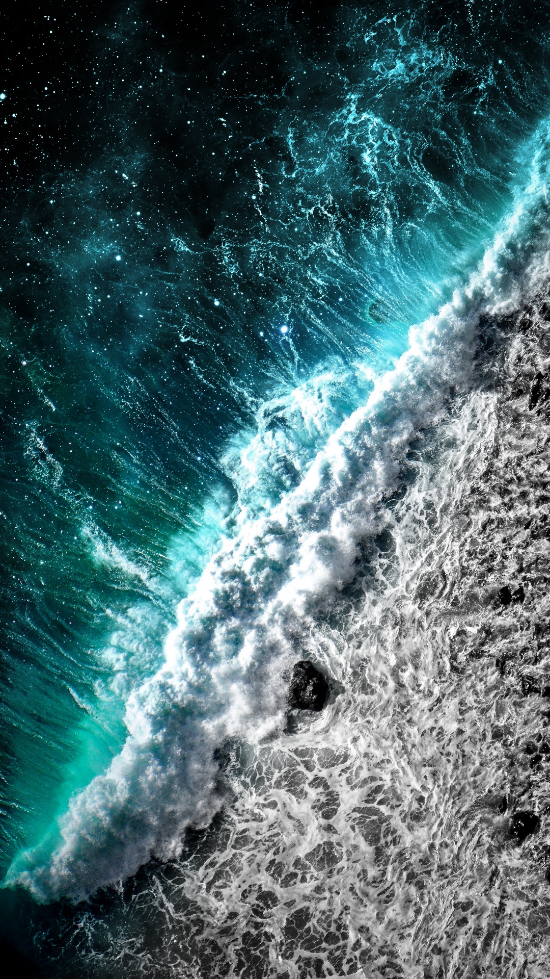 Ozean, Wasser, Wasserlauf, Astronomisches Objekt, Wind Welle. Wallpaper in 1080x1920 Resolution