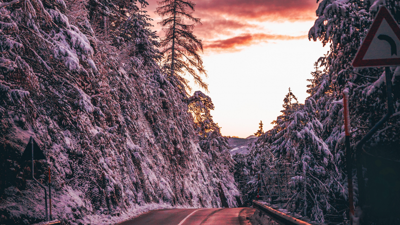 Morning, Road Surface, Cloud, Lane, Natural Landscape. Wallpaper in 1366x768 Resolution