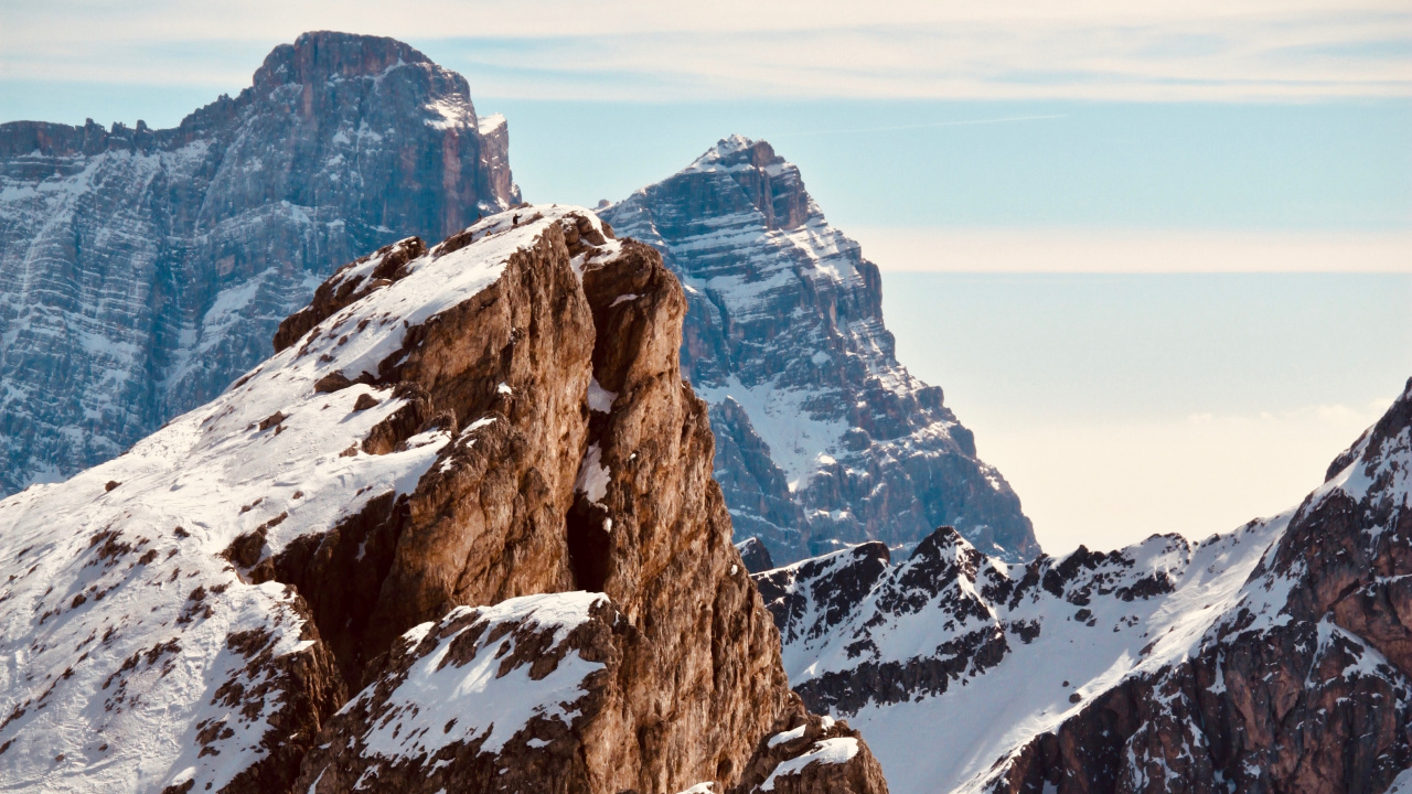 Bergkette, Bergigen Landschaftsformen, Grat, Alpen, Gipfel. Wallpaper in 1280x720 Resolution