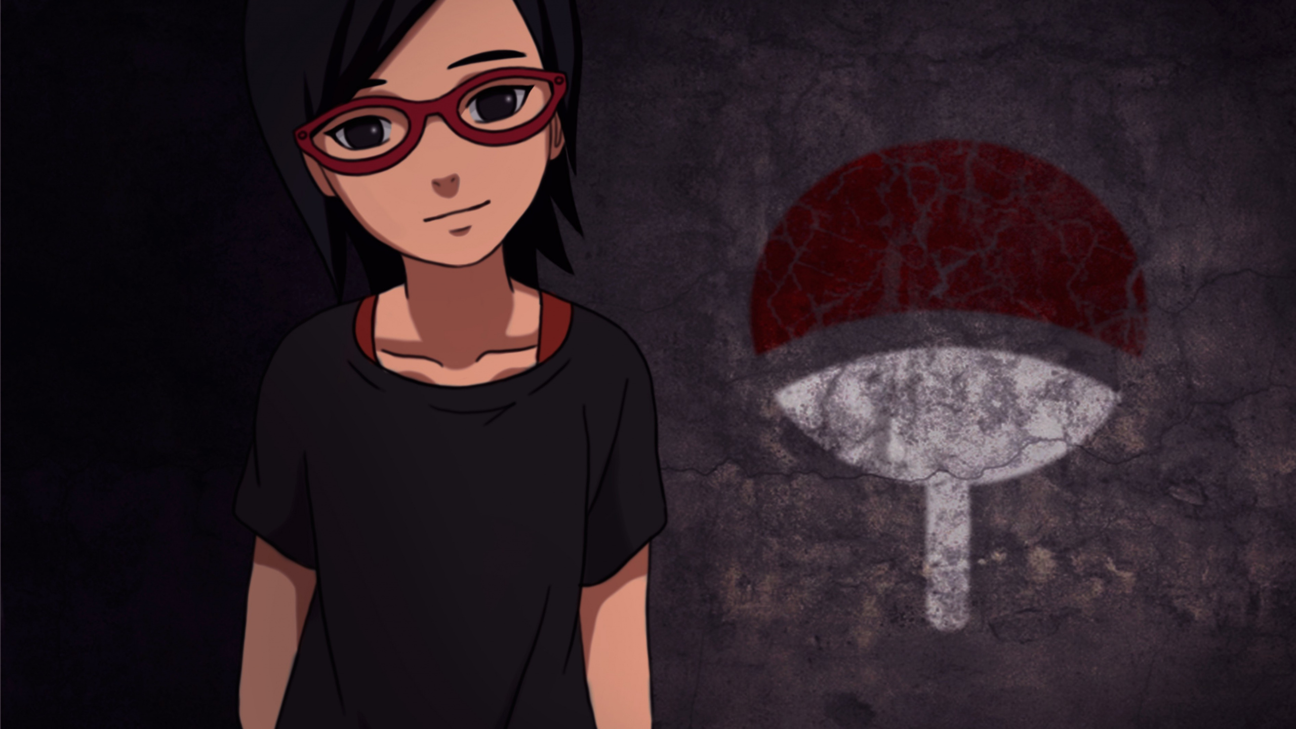 Woman in Black Crew Neck T-shirt. Wallpaper in 2560x1440 Resolution