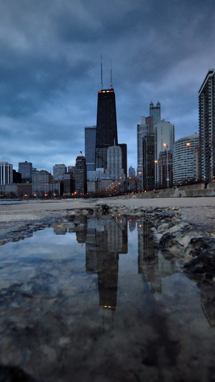 城市景观, 城市, 天际线, 反射, 资本市 壁纸 720x1280 允许