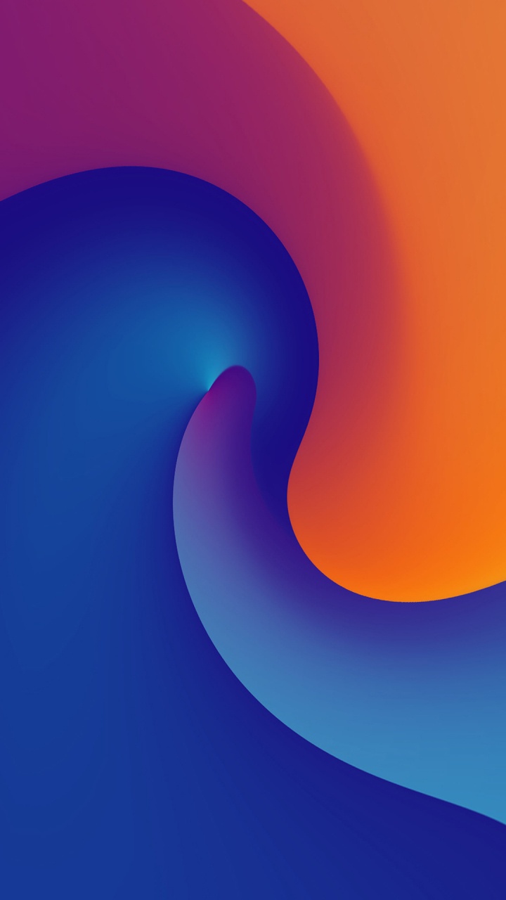 Ios, Circle, Electric Blue, Slope, Pattern. Wallpaper in 720x1280 Resolution