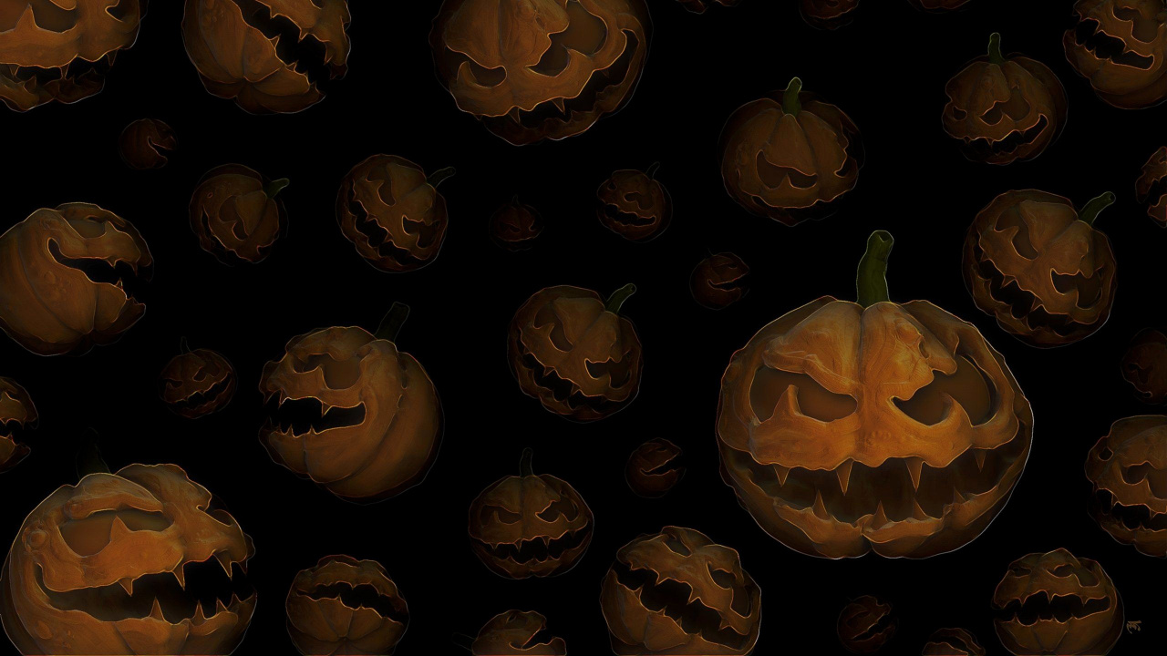 Calabaza, Halloween, Jack O'lantern, Cucurbita, Noches De Terror De Halloween. Wallpaper in 1280x720 Resolution