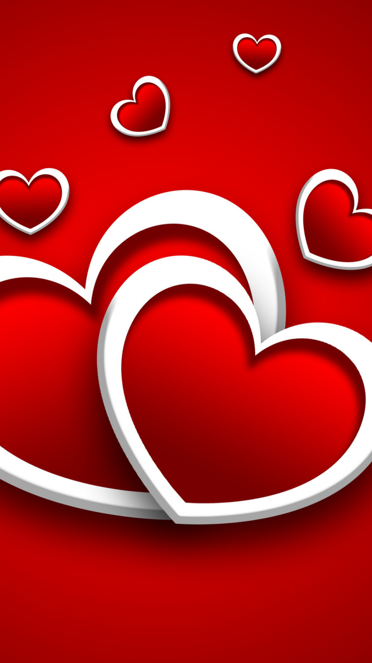 Heart, Text, Love, Valentines Day, Graphics. Wallpaper in 750x1334 Resolution