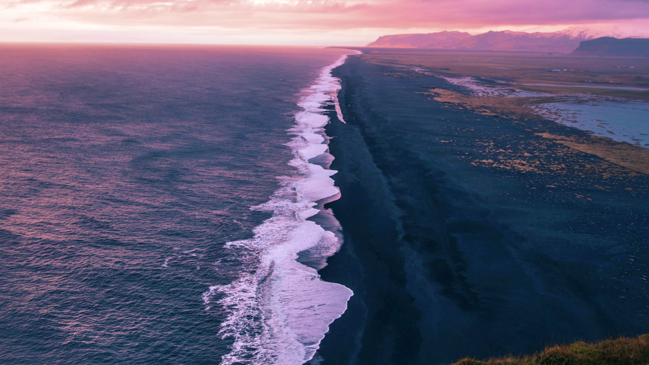 Android, Eau, Atmosphère, Afterglow, Lever. Wallpaper in 1280x720 Resolution