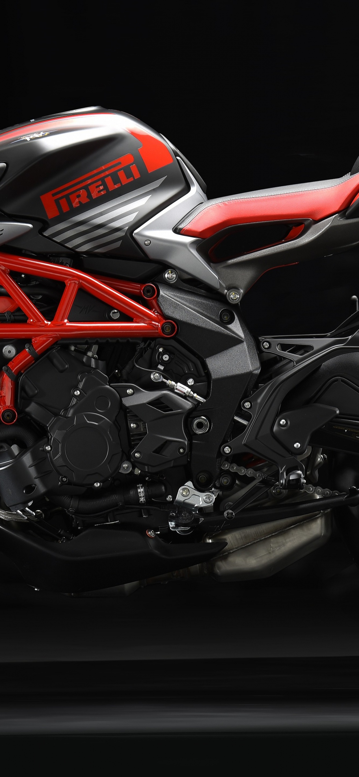 mv Agusta Black and Red, MV Agusta Brutale 800 RR, mv Agusta, Motorcycle, Tire. Wallpaper in 1242x2688 Resolution