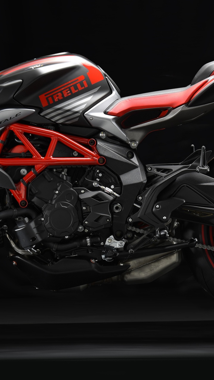 mv Agusta Negro y Rojo, 1005 Agusta Brutale 800 R, mv Agusta, Motocicleta, Neumatico. Wallpaper in 720x1280 Resolution