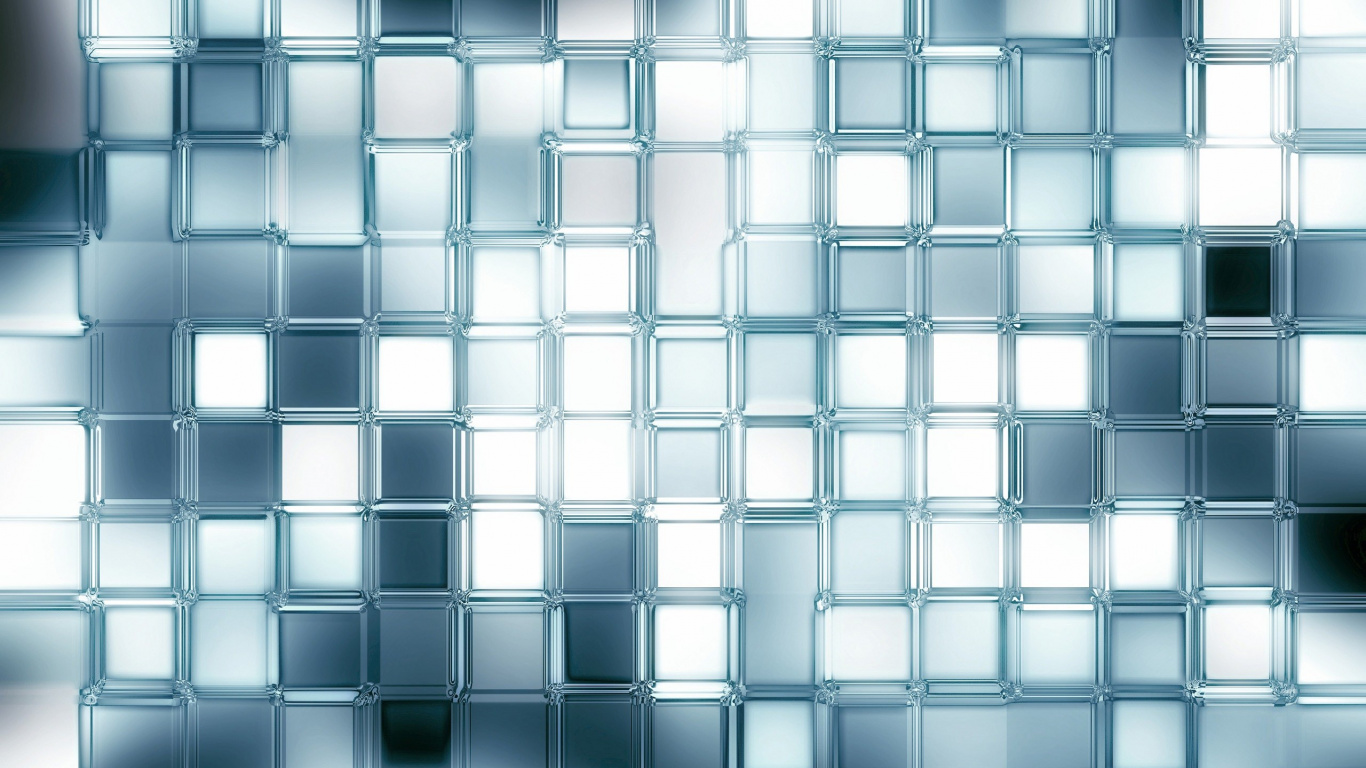 Schwarz-weiß Karierte Illustration. Wallpaper in 1366x768 Resolution