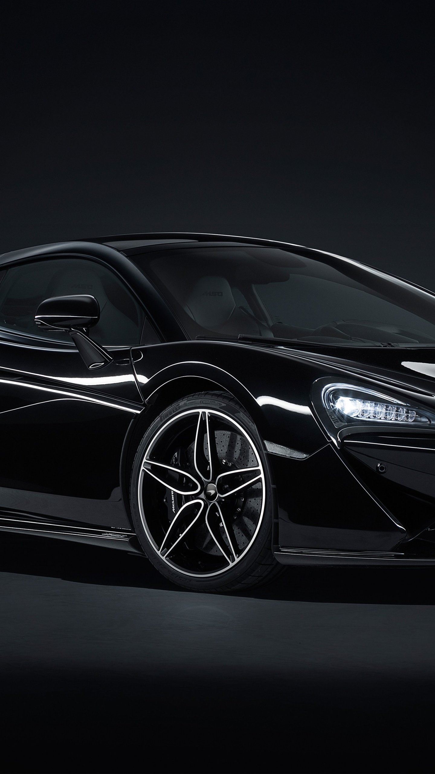 Black Mclaren, 2018 McLaren 570GT, Mclaren Automotive, Mclaren, King. Wallpaper in 1440x2560 Resolution