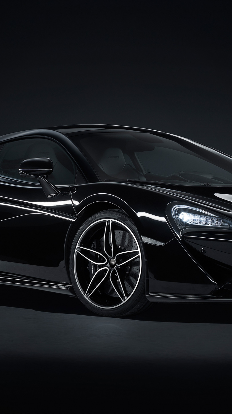 Schwarzer Mclaren, 2018 McLaren 570GT, Mclaren Automotive, Mclaren, König. Wallpaper in 750x1334 Resolution