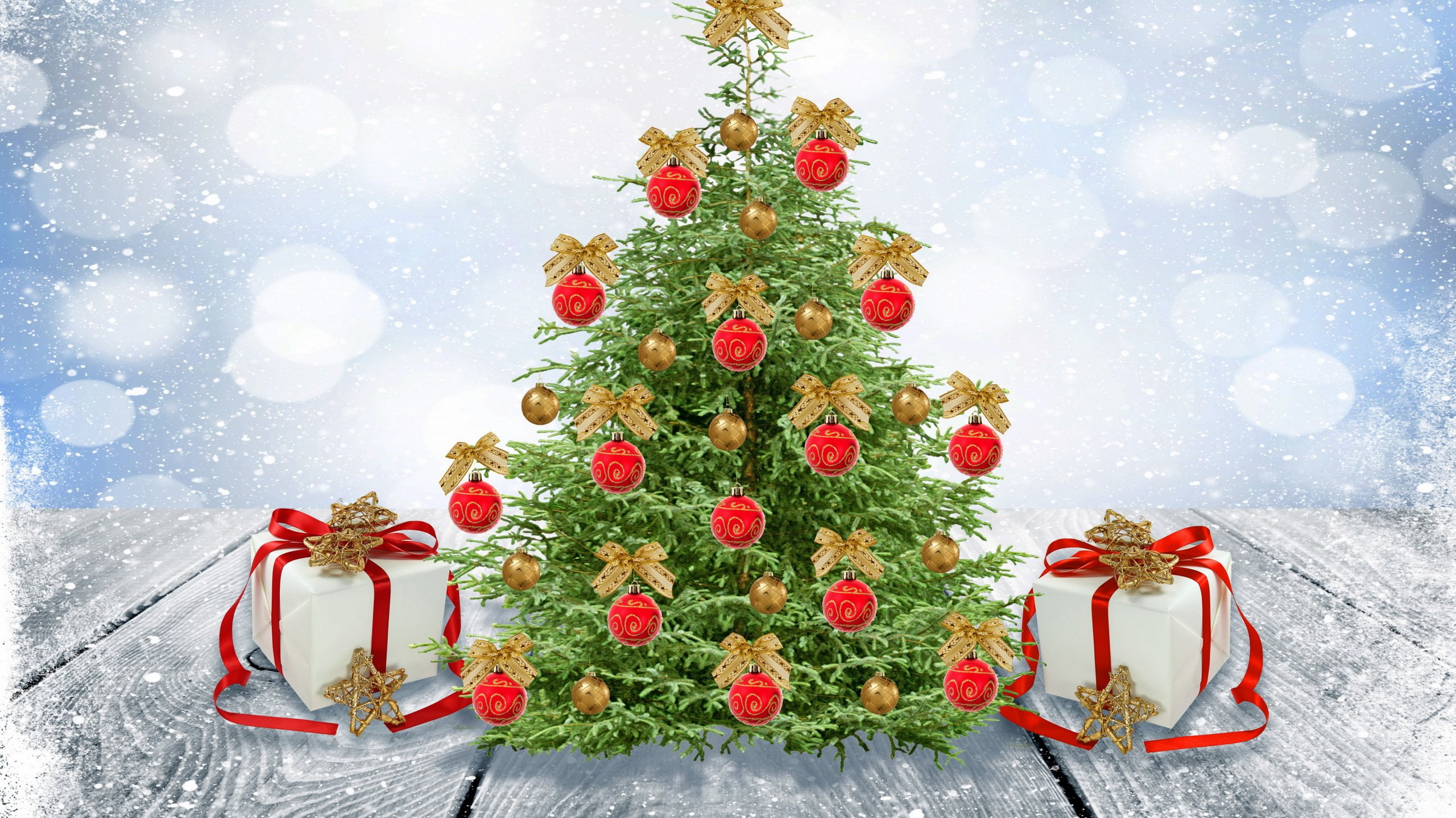 Weihnachten, Neujahr, Weihnachtsbaum, Neujahr Baum, Weihnachtsdekoration. Wallpaper in 2560x1440 Resolution