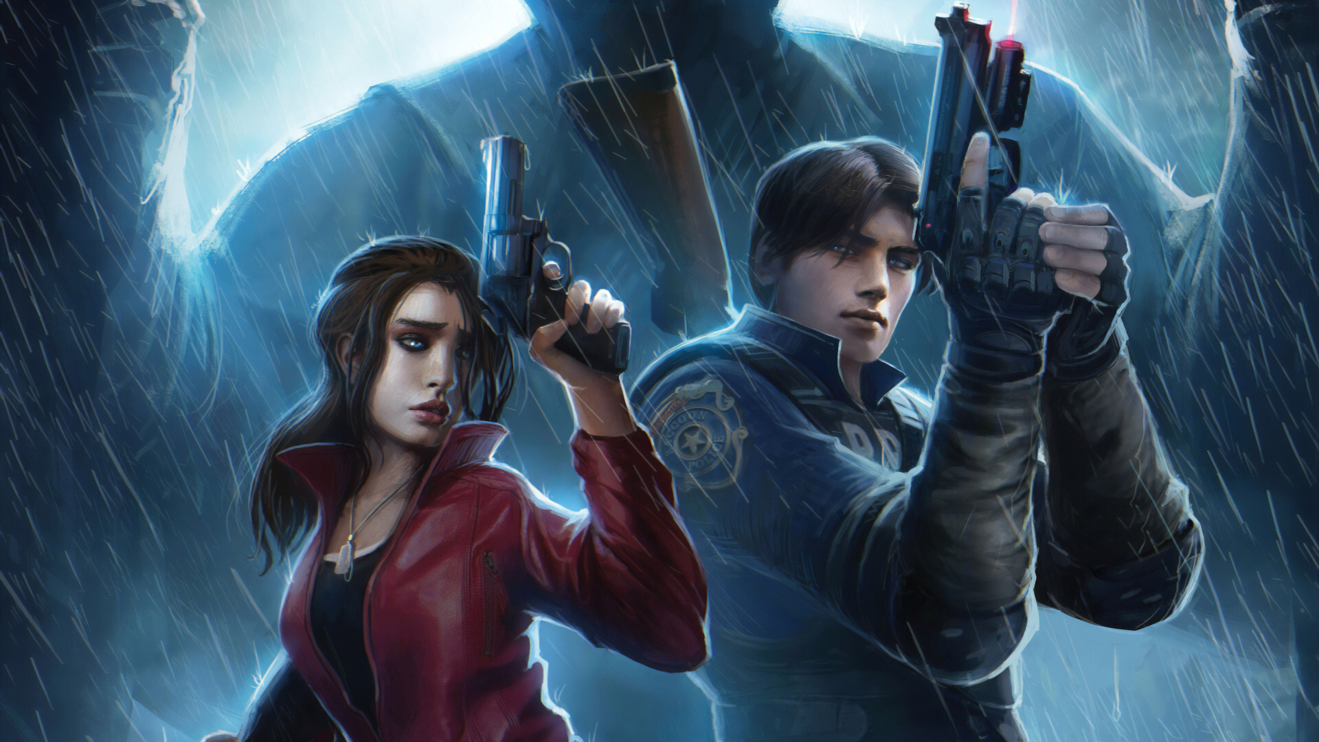Resident Evil 2, Claire Redfield, Leon S Kennedy, Ada Wong, Pel. Wallpaper in 1920x1080 Resolution