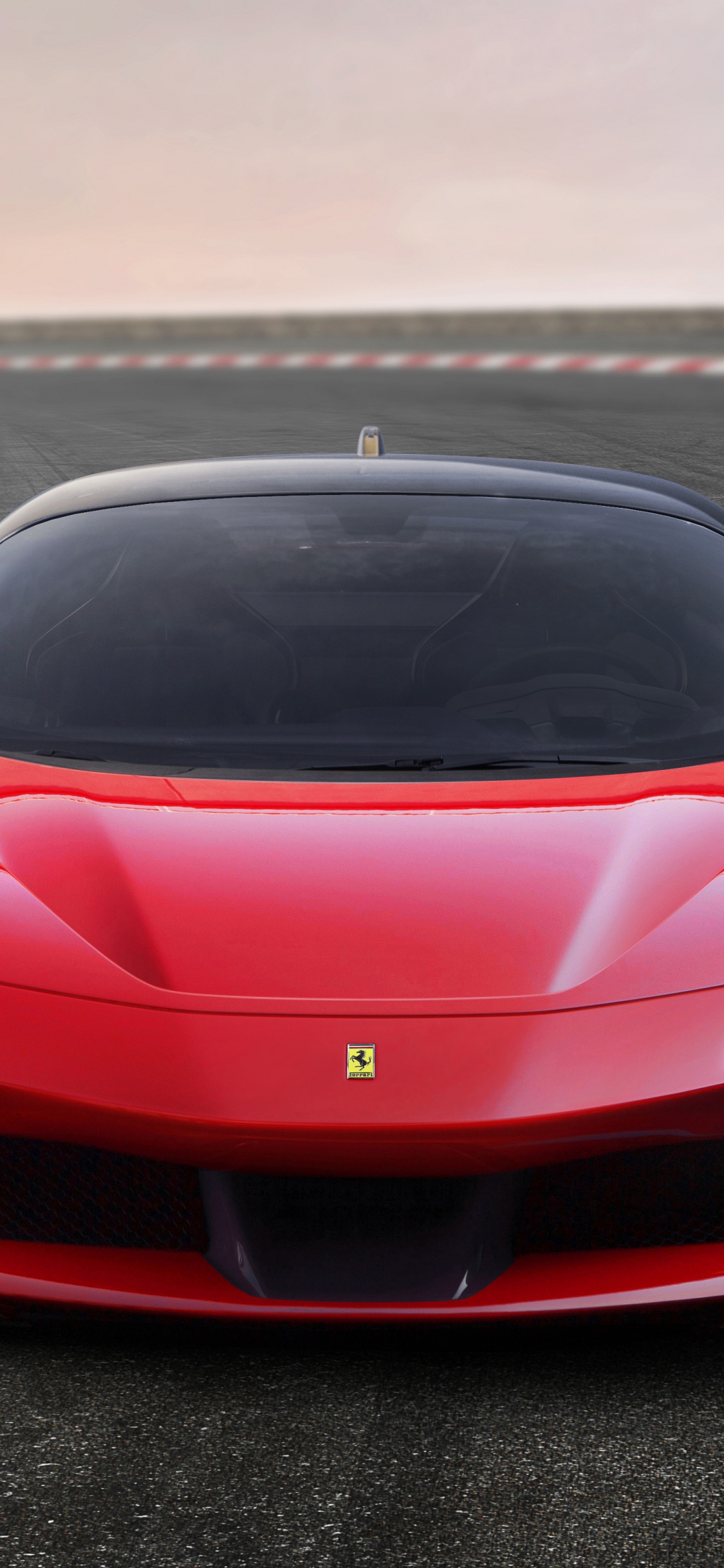 Red Ferrari 458 Italia on Road During Daytime. Wallpaper in 1125x2436 Resolution