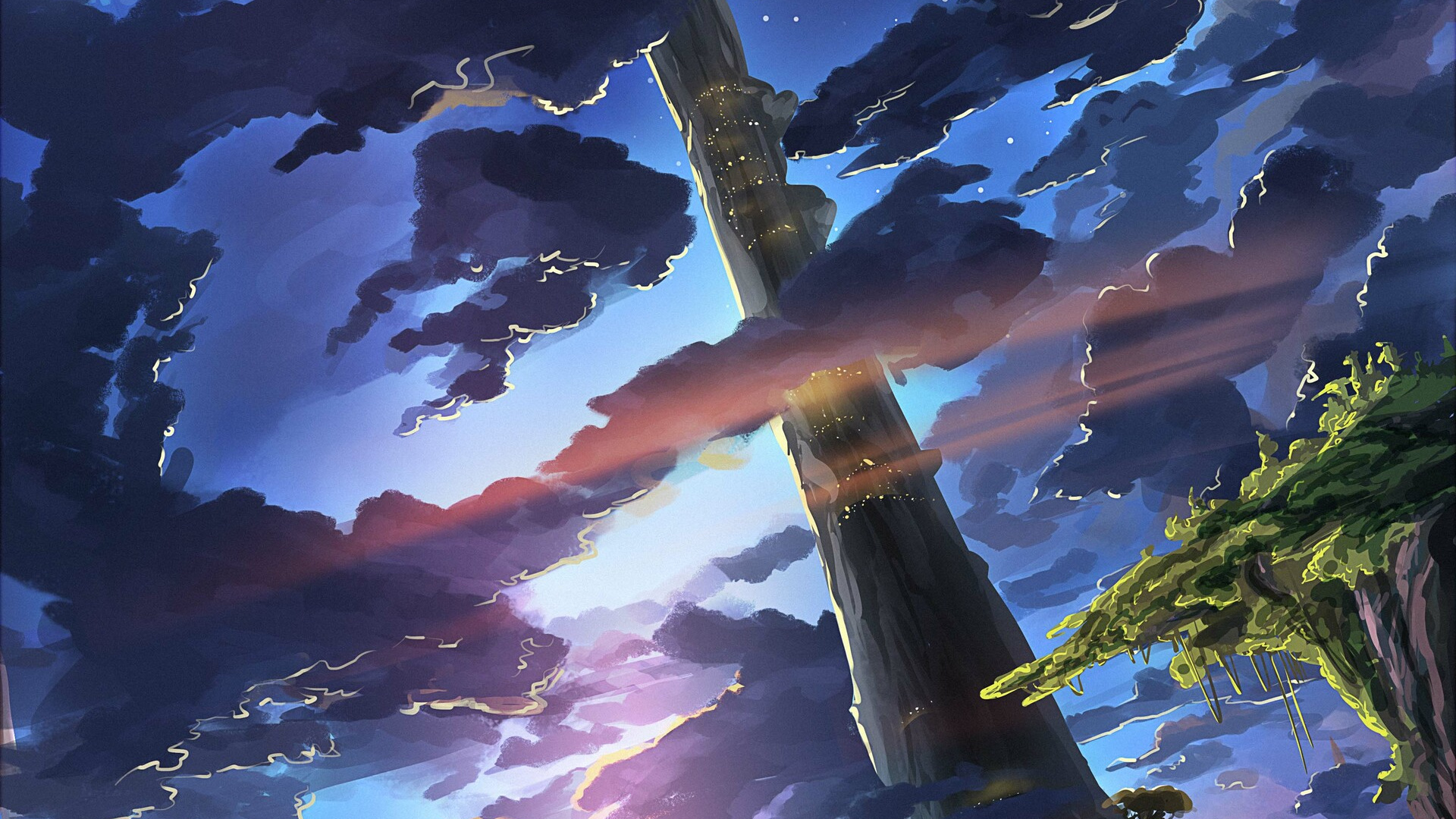 气氛, 光, 空间, 建筑, 地球的气氛 壁纸 1920x1080 允许