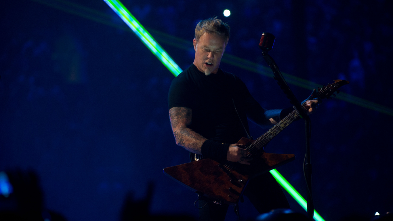 Metallica a Través de la Que Nunca Se, James Hetfield, Metallica, Rendimiento, Músico. Wallpaper in 1366x768 Resolution
