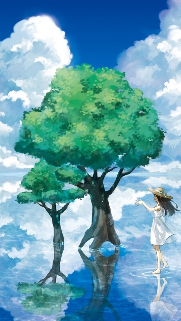 舞台布景, 性质, 反射, 水资源, 阳光 壁纸 720x1280 允许