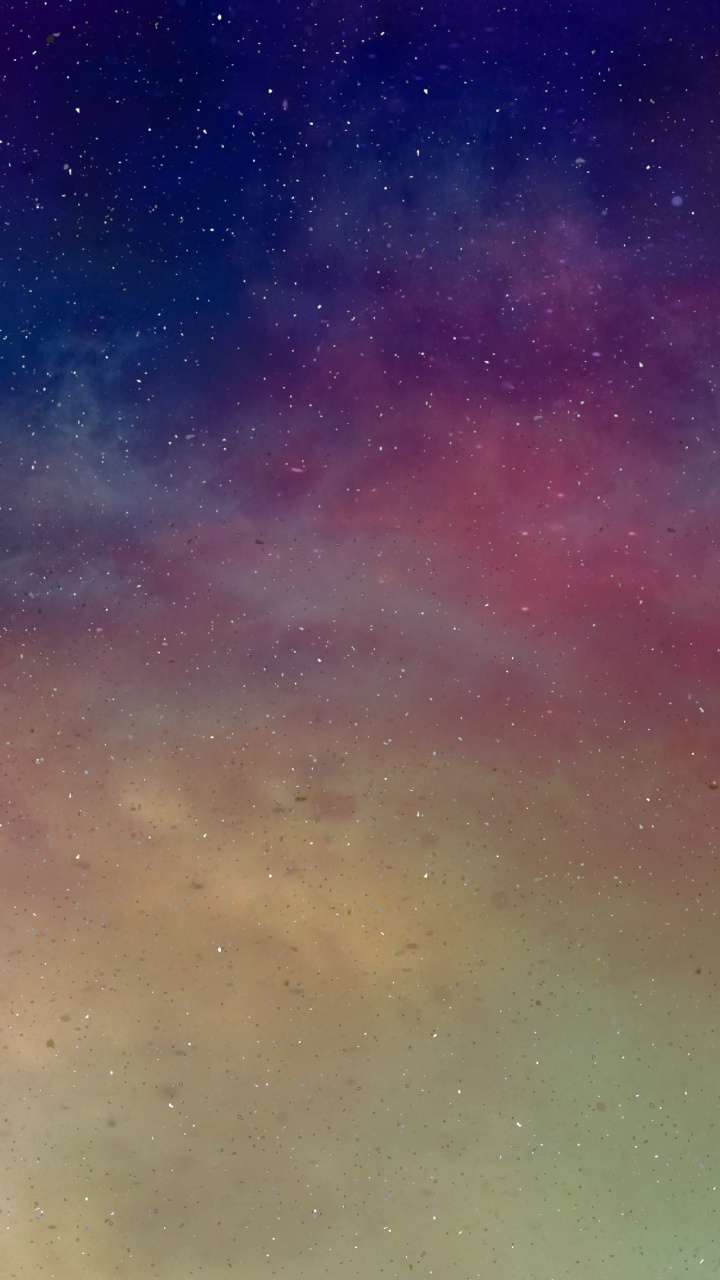 Ciel Bleu et Orange Avec Des Étoiles. Wallpaper in 720x1280 Resolution