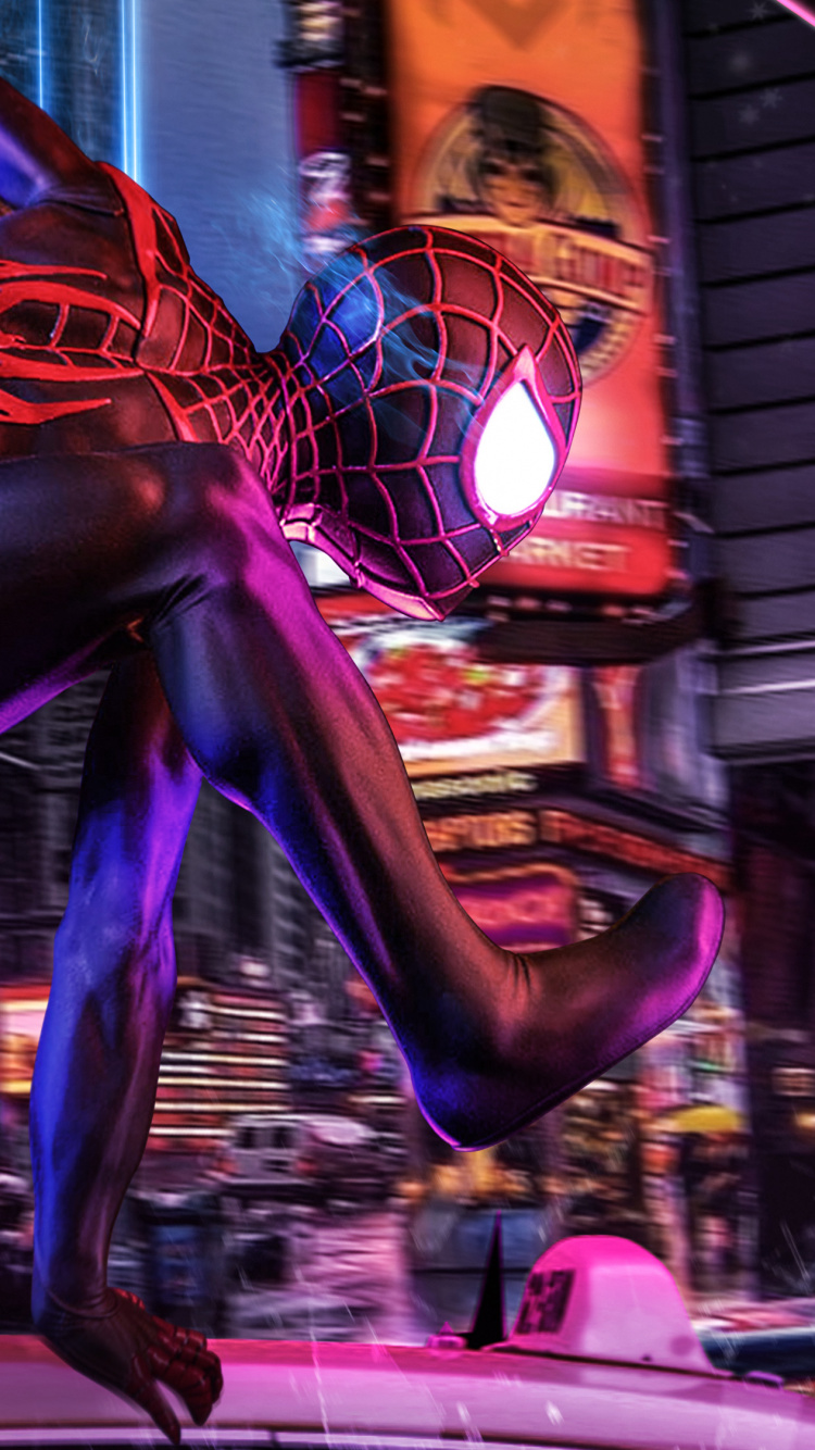 Hombre Araña 3 d Ilustración. Wallpaper in 750x1334 Resolution