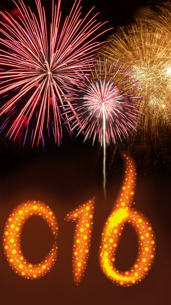 New Year, New Years Eve, Fireworks, Event, Sparkler. Wallpaper in 720x1280 Resolution