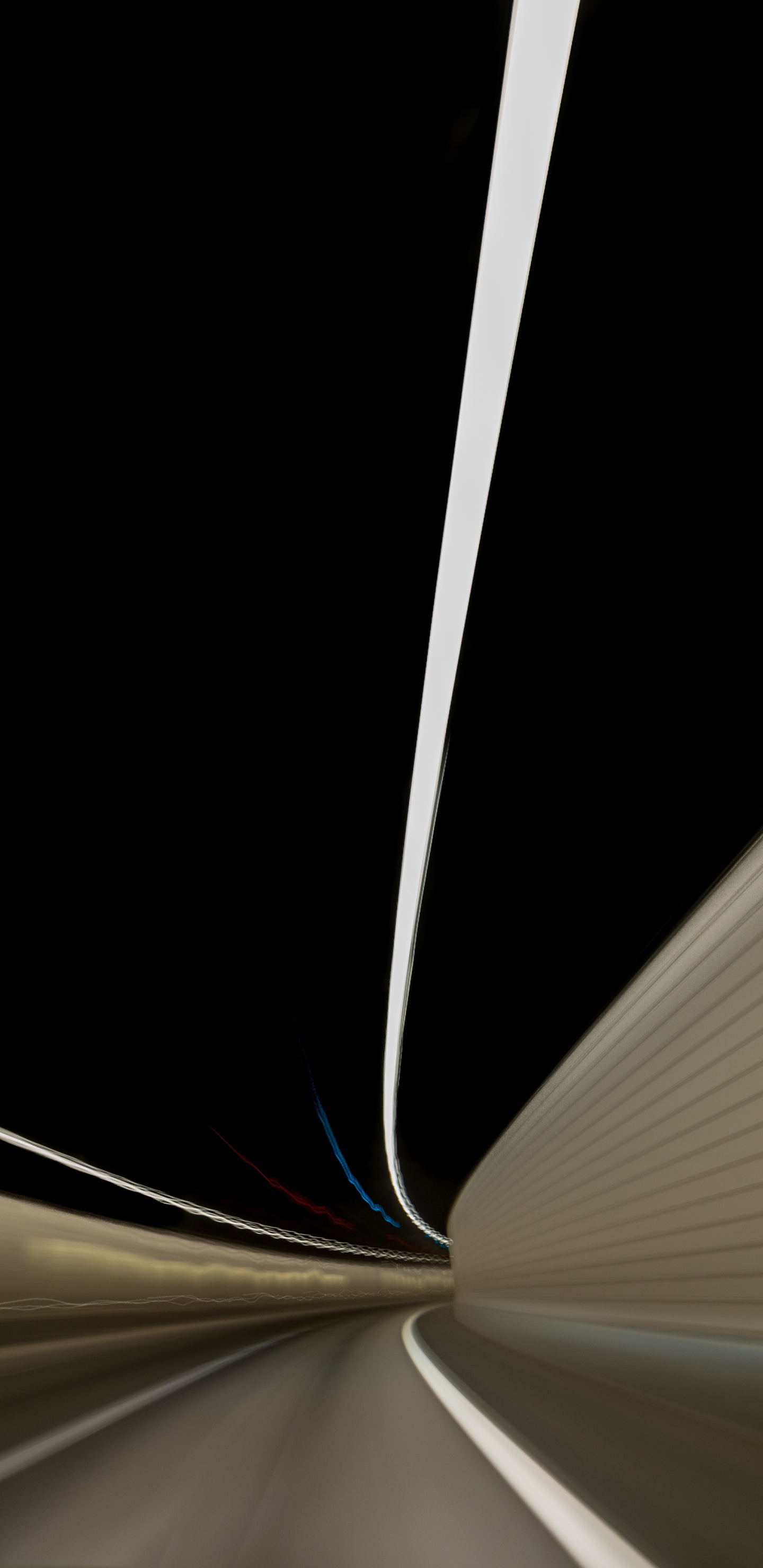 Weißes Und Gelbes Licht Auf Schwarzem Hintergrund. Wallpaper in 1440x2960 Resolution