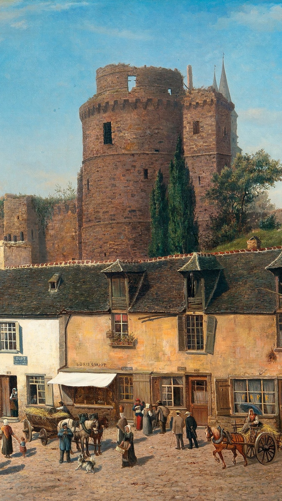 Personnes Marchant Dans la Rue Près D'un Bâtiment en Béton Brun Pendant la Journée. Wallpaper in 1080x1920 Resolution