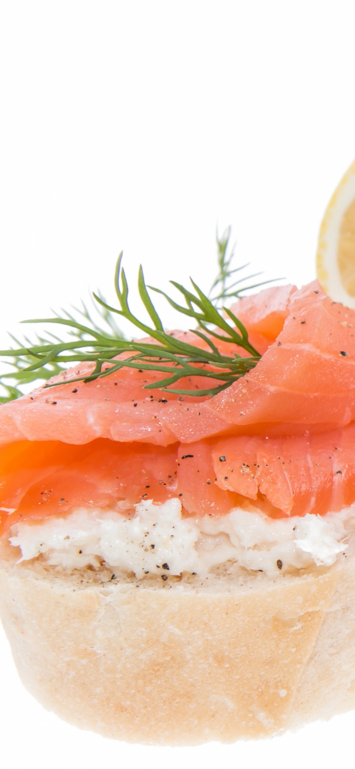 Sliced Lemon and Strawberry on Top of Brown Bread. Wallpaper in 1242x2688 Resolution