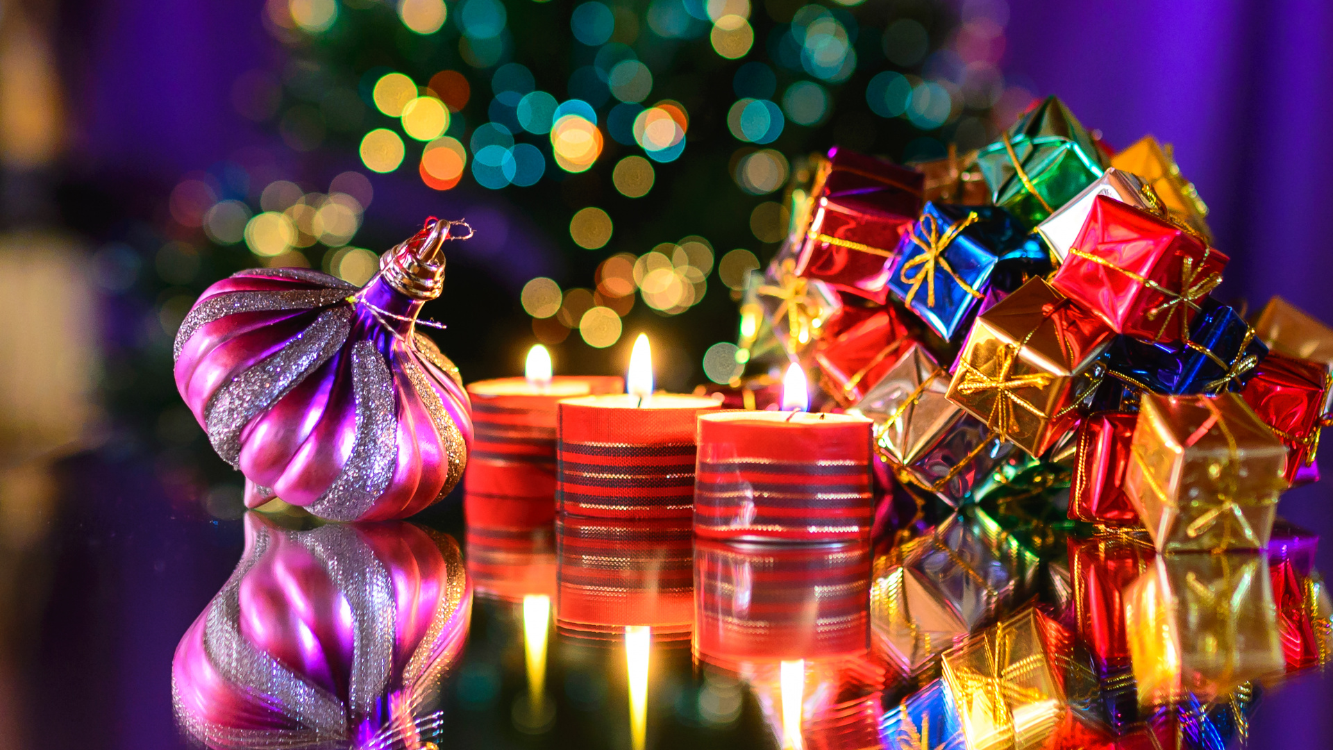 Nouvelle Année, Le Jour De Noël, Décoration de Noël, Éclairage, Événement. Wallpaper in 1920x1080 Resolution