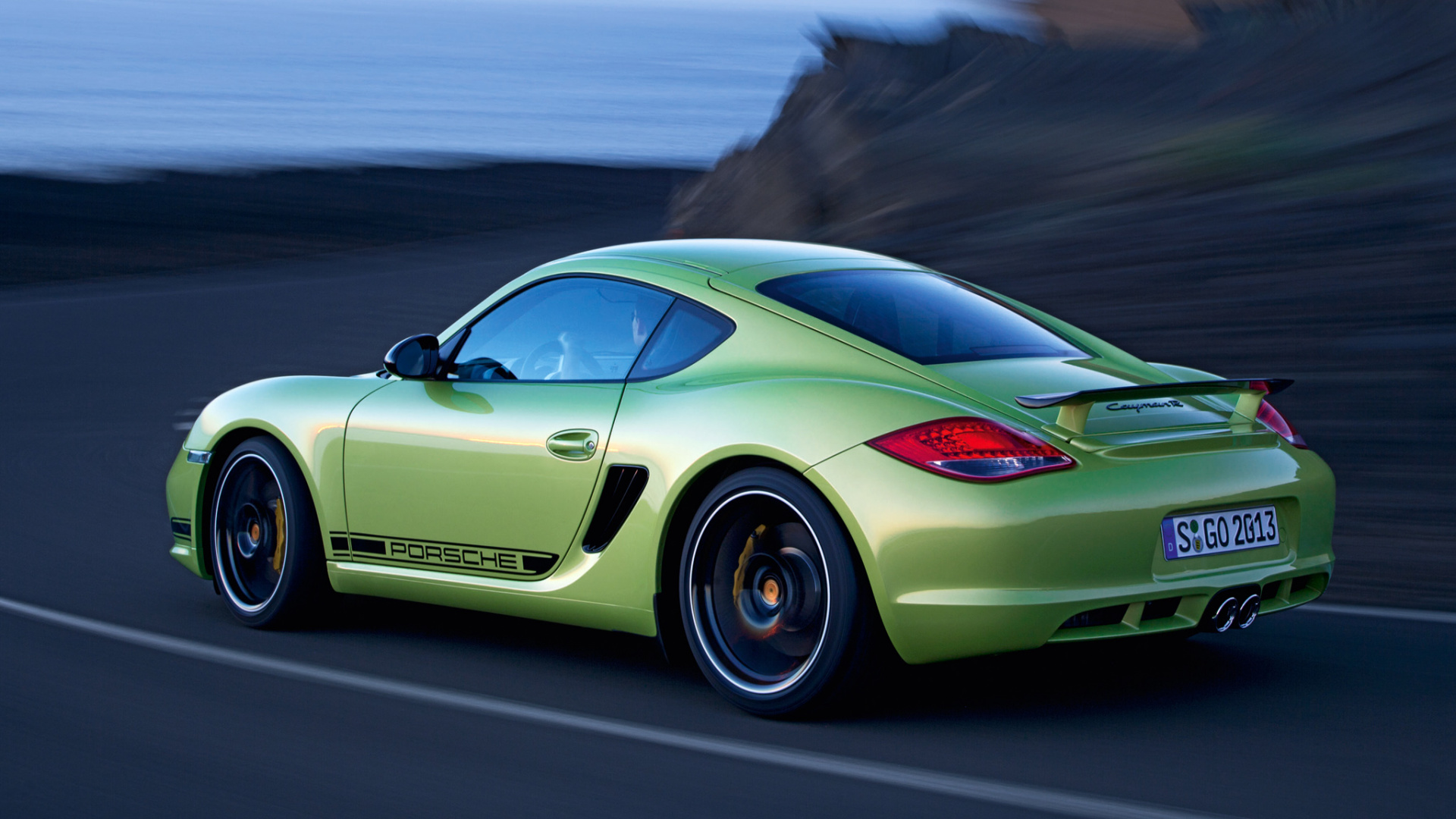 Green Porsche 911 on Road During Daytime. Wallpaper in 1920x1080 Resolution