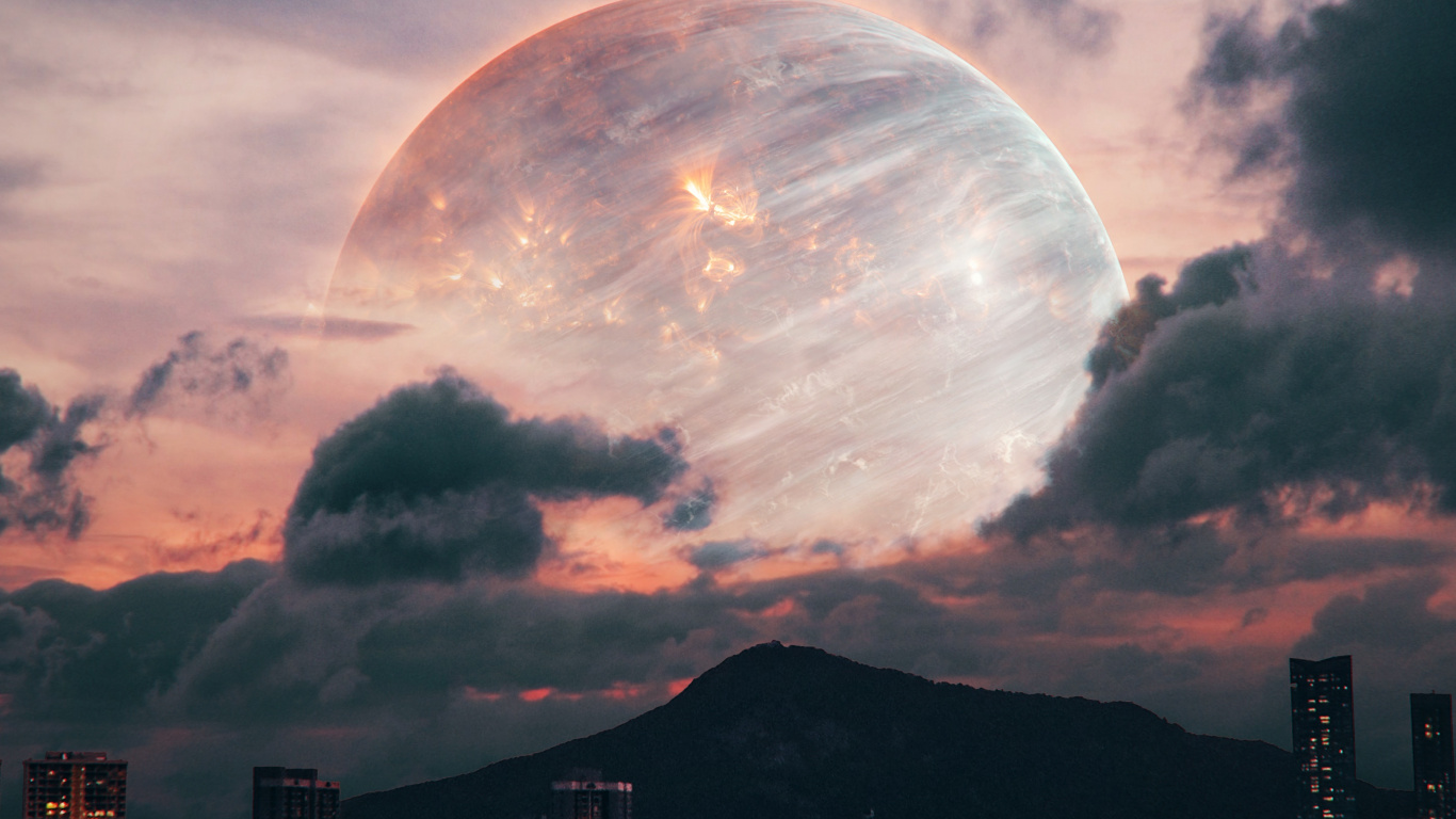 Meine Zitronen, Cloud, Atmosphäre, Wolkenkratzer, Tageszeit. Wallpaper in 1366x768 Resolution