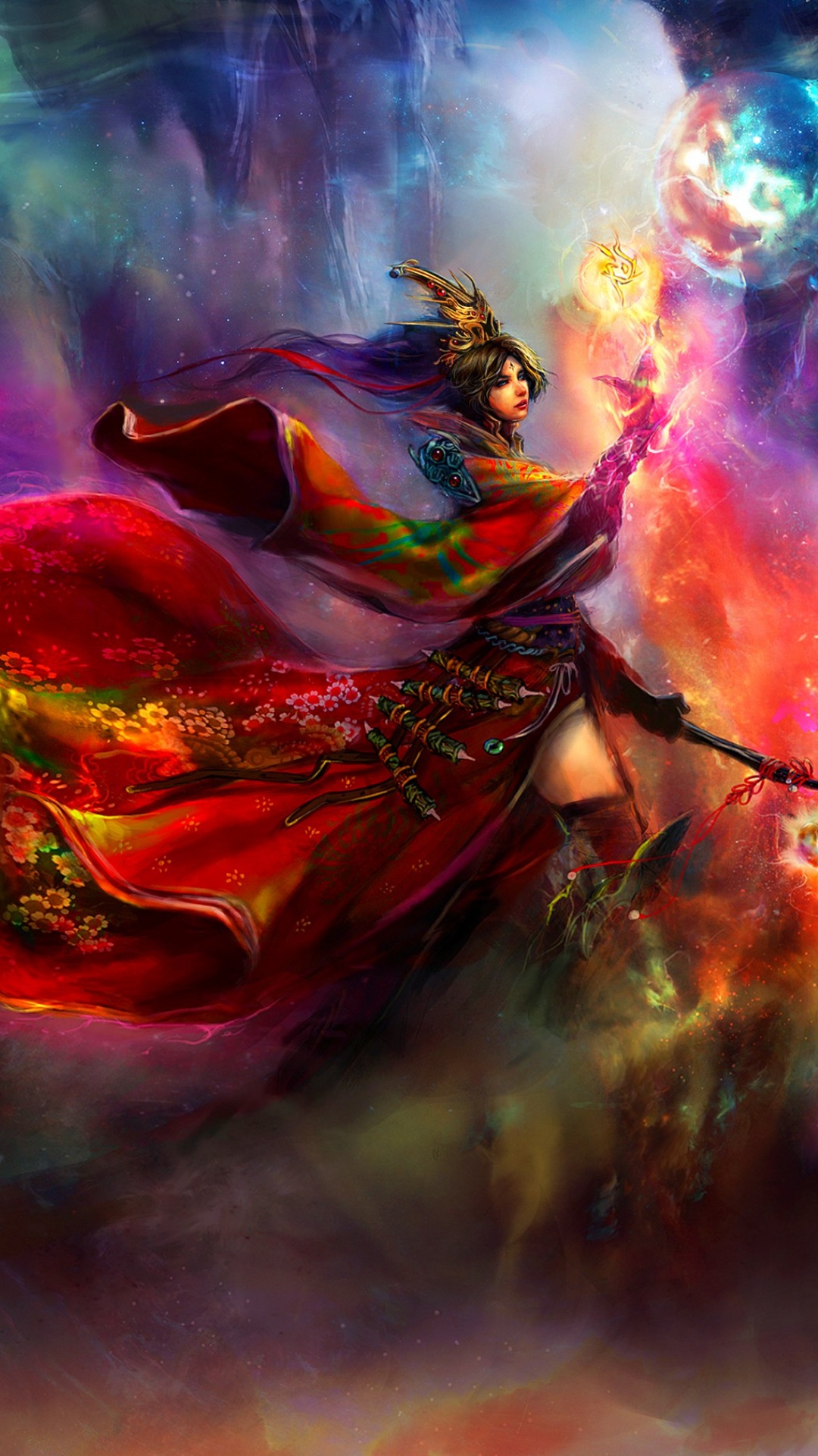 Peinture Abstraite Rouge et Noire. Wallpaper in 1080x1920 Resolution