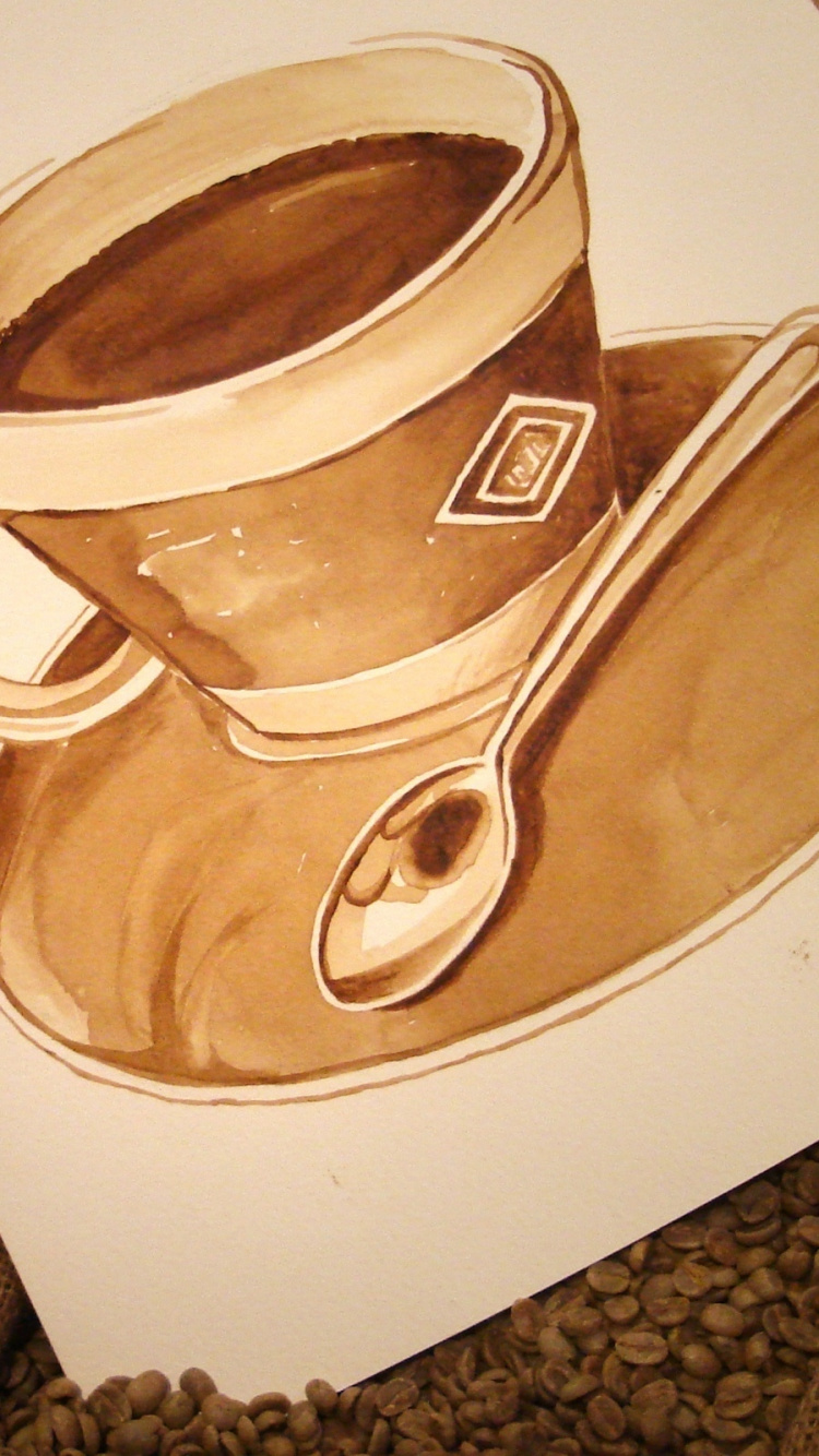 Taza de Cerámica Blanca Sobre Platillo de Cerámica Blanca. Wallpaper in 750x1334 Resolution