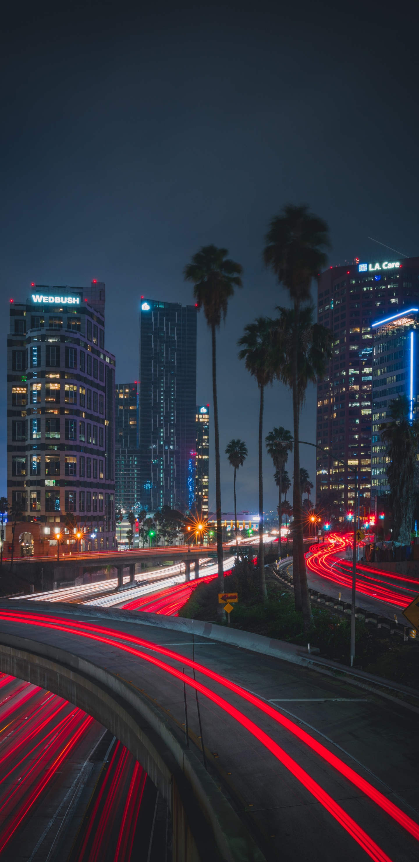 Time Lapse Photography of City During Night Time. Wallpaper in 1440x2960 Resolution