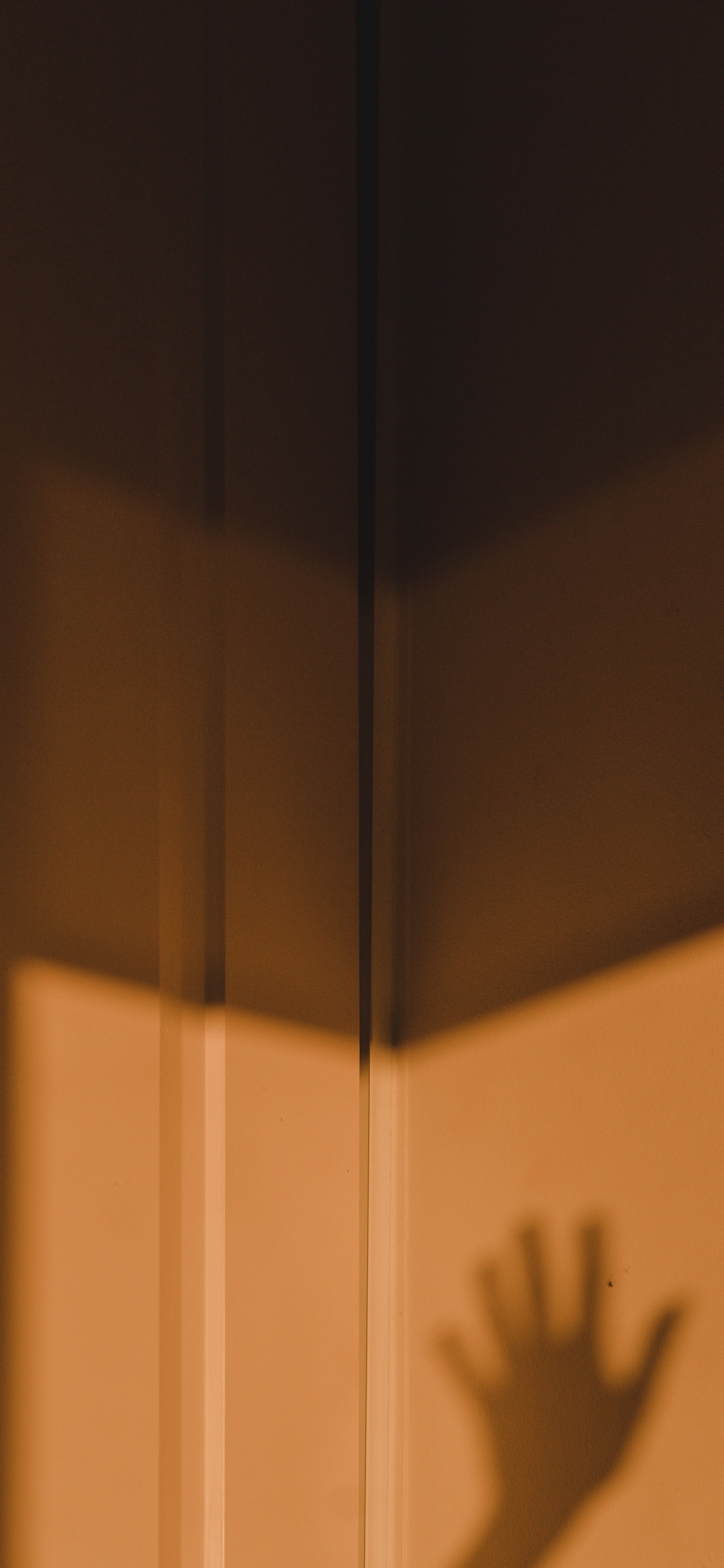 Brown Wooden Door With White Wall. Wallpaper in 1242x2688 Resolution