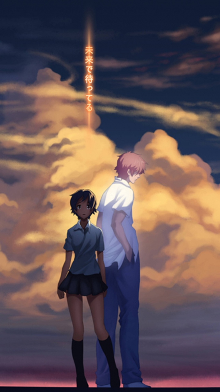 Mädchen, Das Durch Die Zeit Gesprungen Ist, Anime, Chiaki Mamiya, Kunst, Cloud. Wallpaper in 720x1280 Resolution