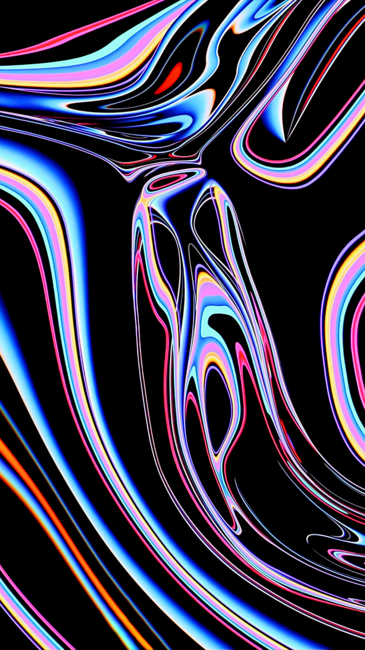 IPS面板, 苹果, 0 8米, 黑色的, 艺术 壁纸 750x1334 允许